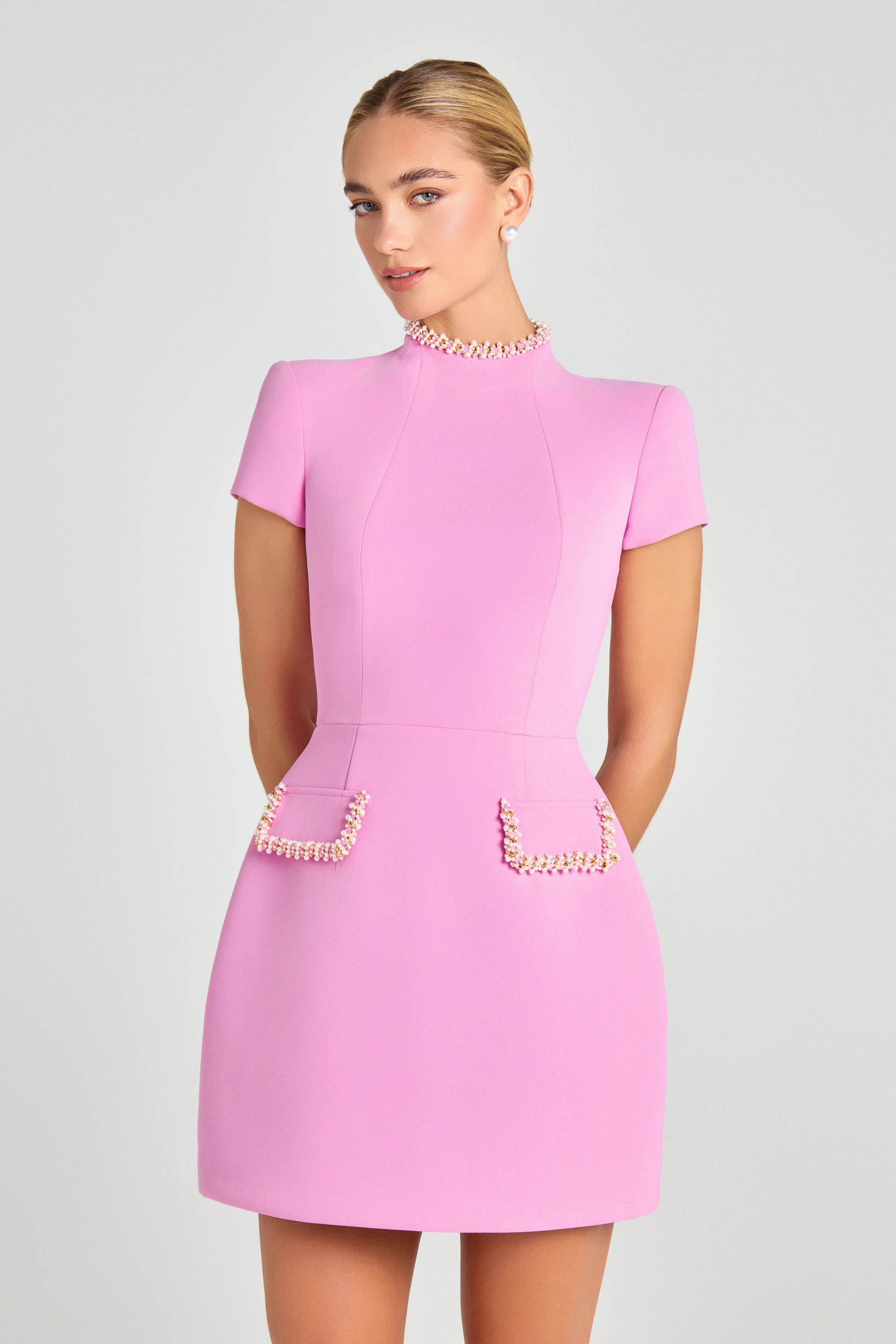 nadine merabi sophie pink dress Nadine Merabi Sophie Pink Dress in Pink
