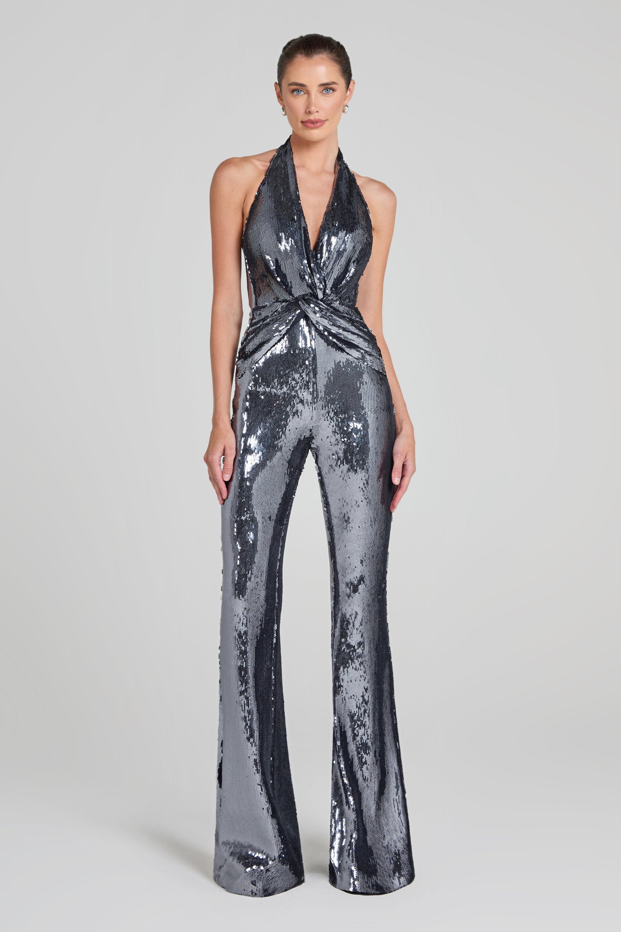 NADINE MERABI Jumpsuits Tianna Silver Jumpsuit