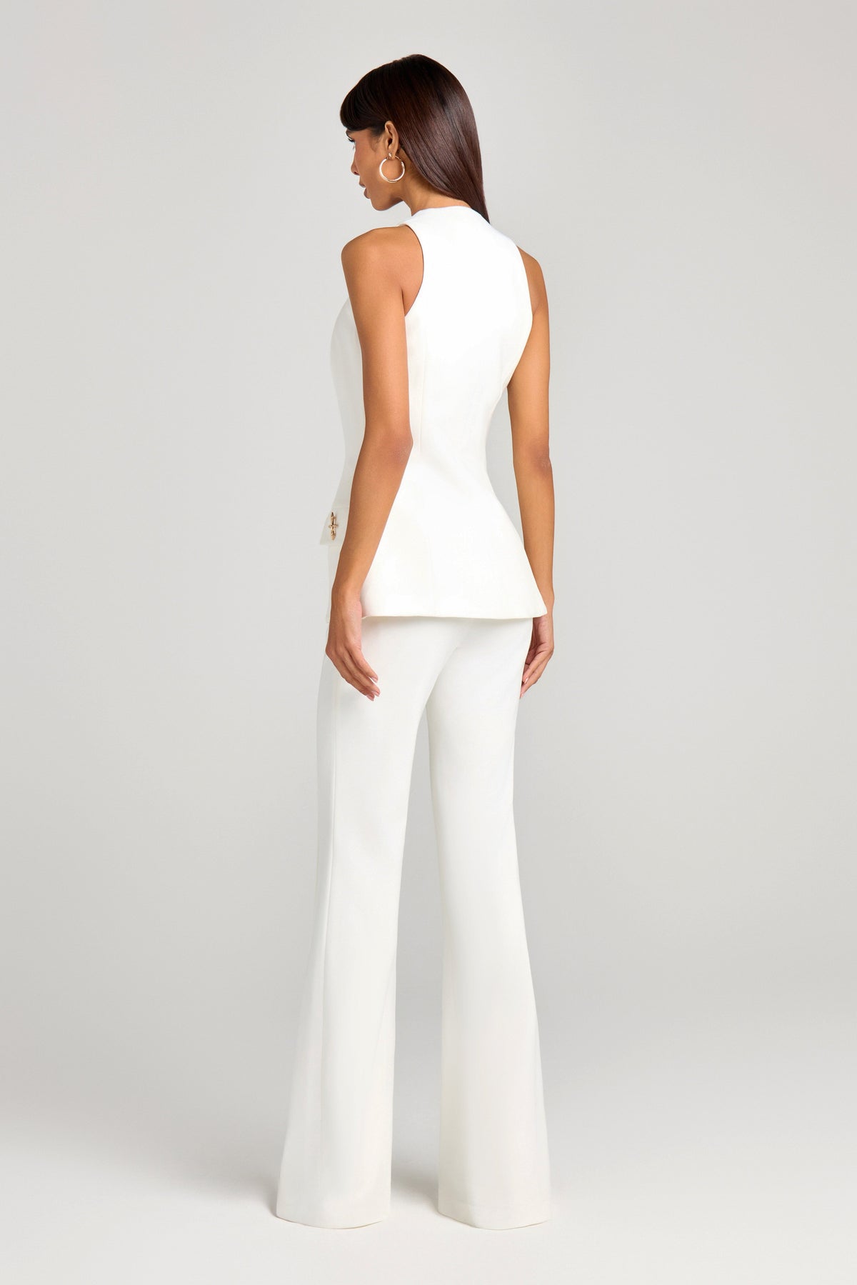 NADINE MERABI Tops Zoe White Waistcoat