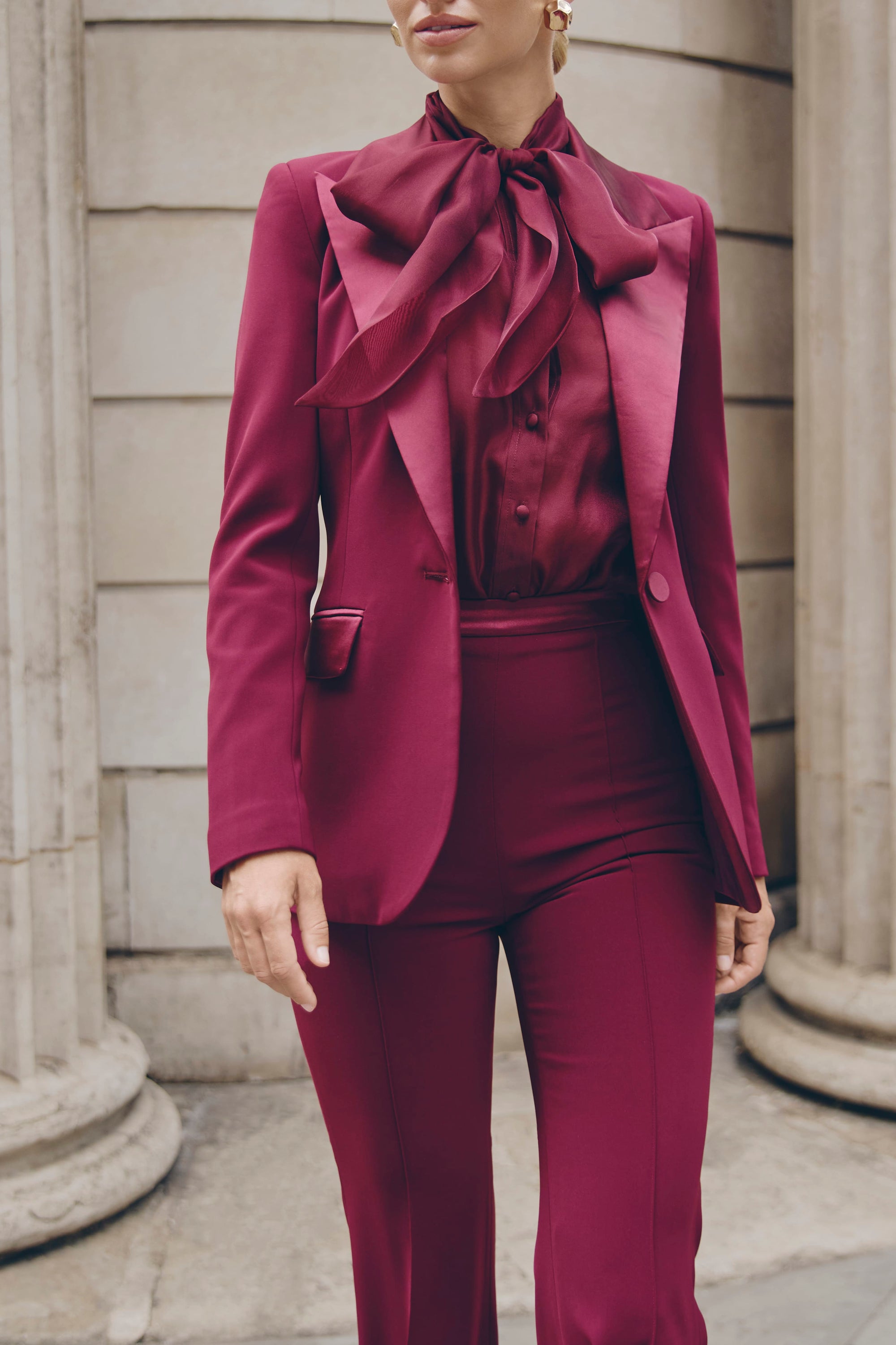 BLAZER jackets NATASHA BURGUNDY BLAZER