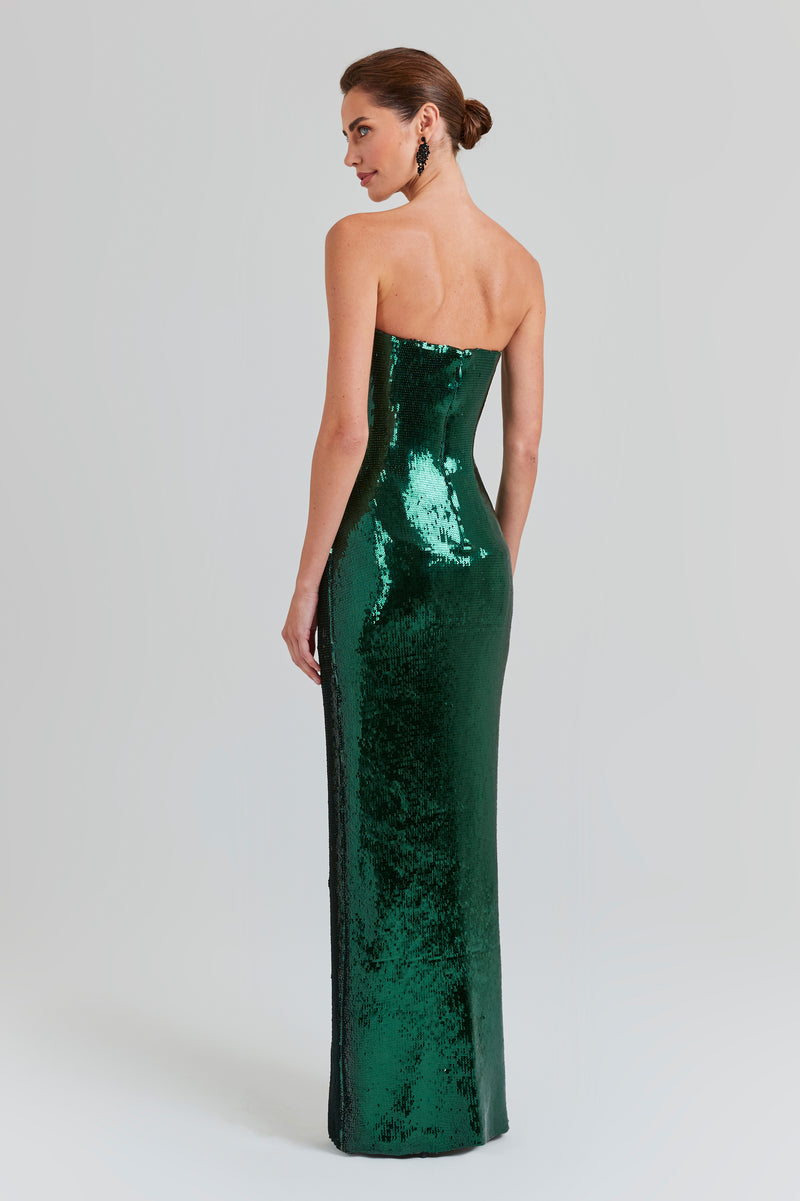 Suzanne Emerald Green Dress | Dresses | NADINE MERABI