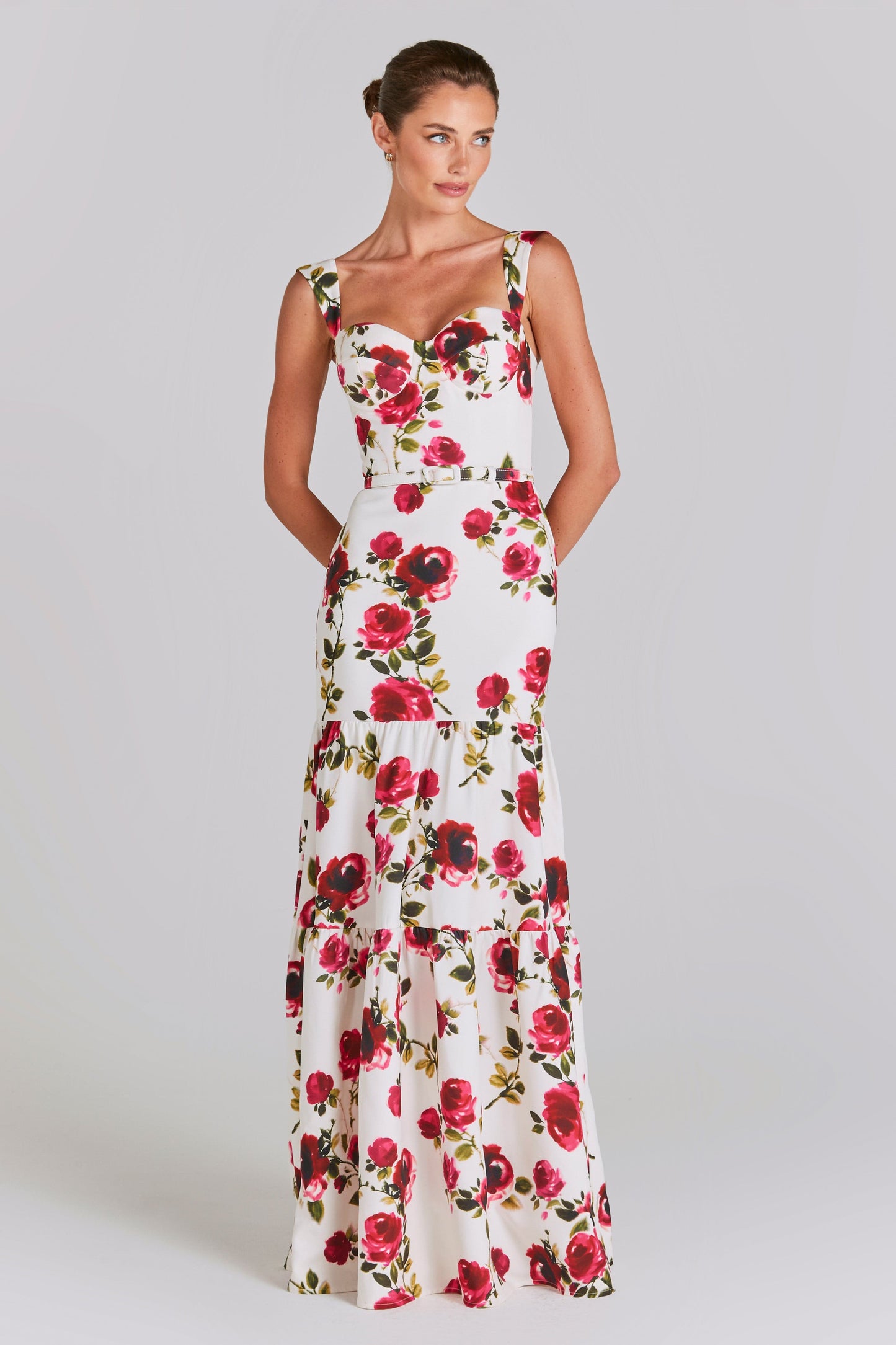 NADINE MERABI Dresses Juliet White Floral Dress