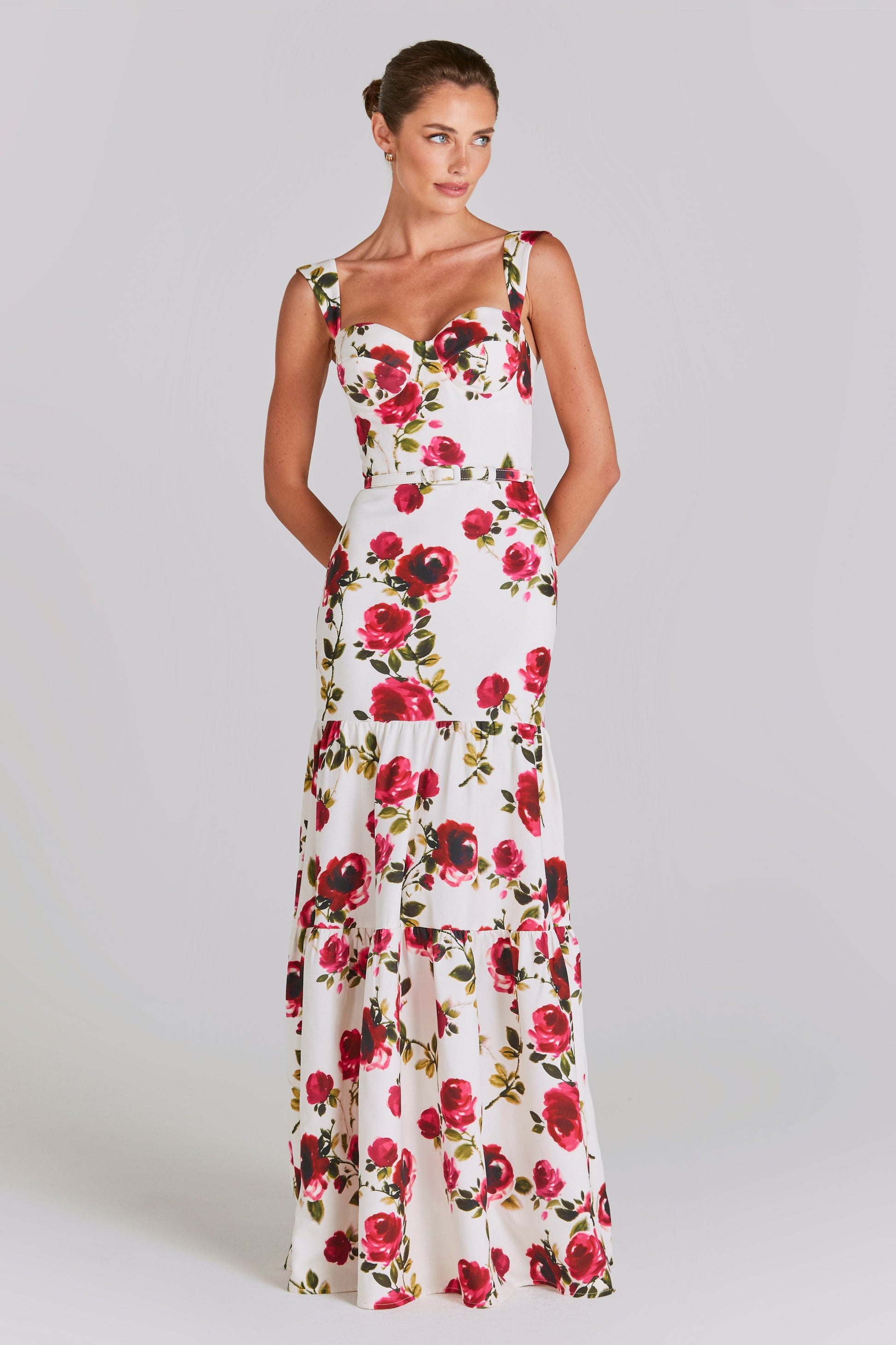 NADINE MERABI Dresses Juliet White Floral Dress