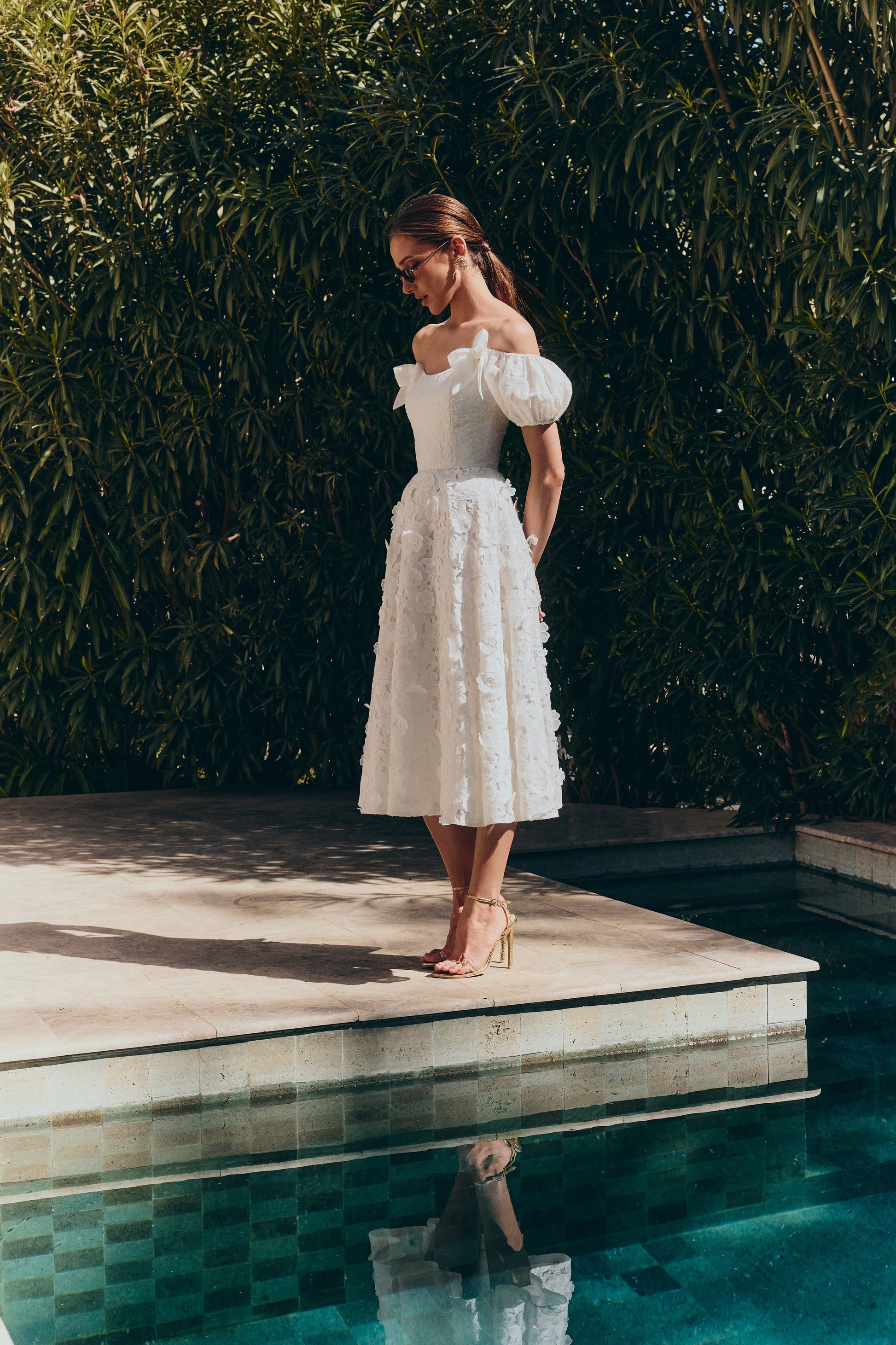 Hannah White Dress | NADINE MERABI Hannah White Dress | NADINE MERABI