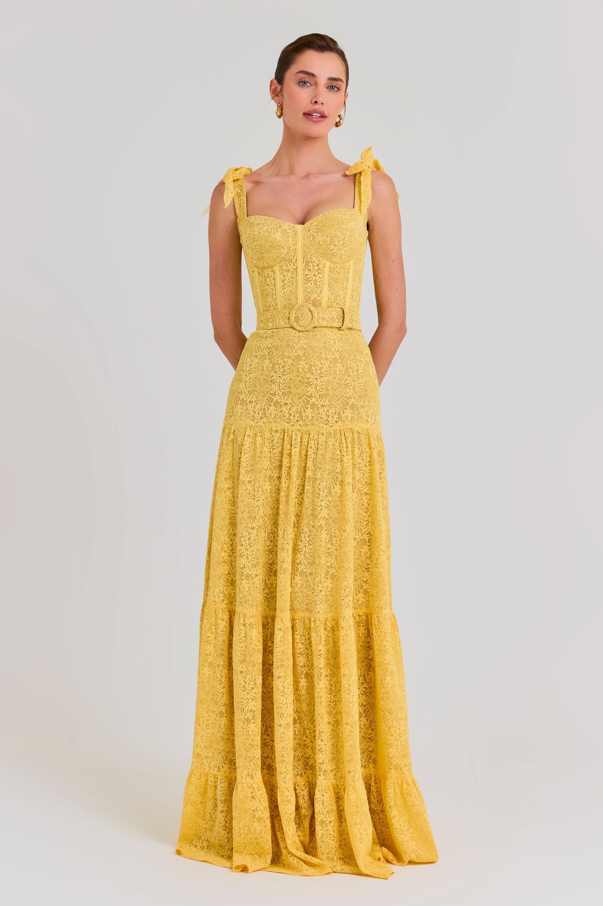 Miranda Yellow Dress NADINE MERABI - Main Image