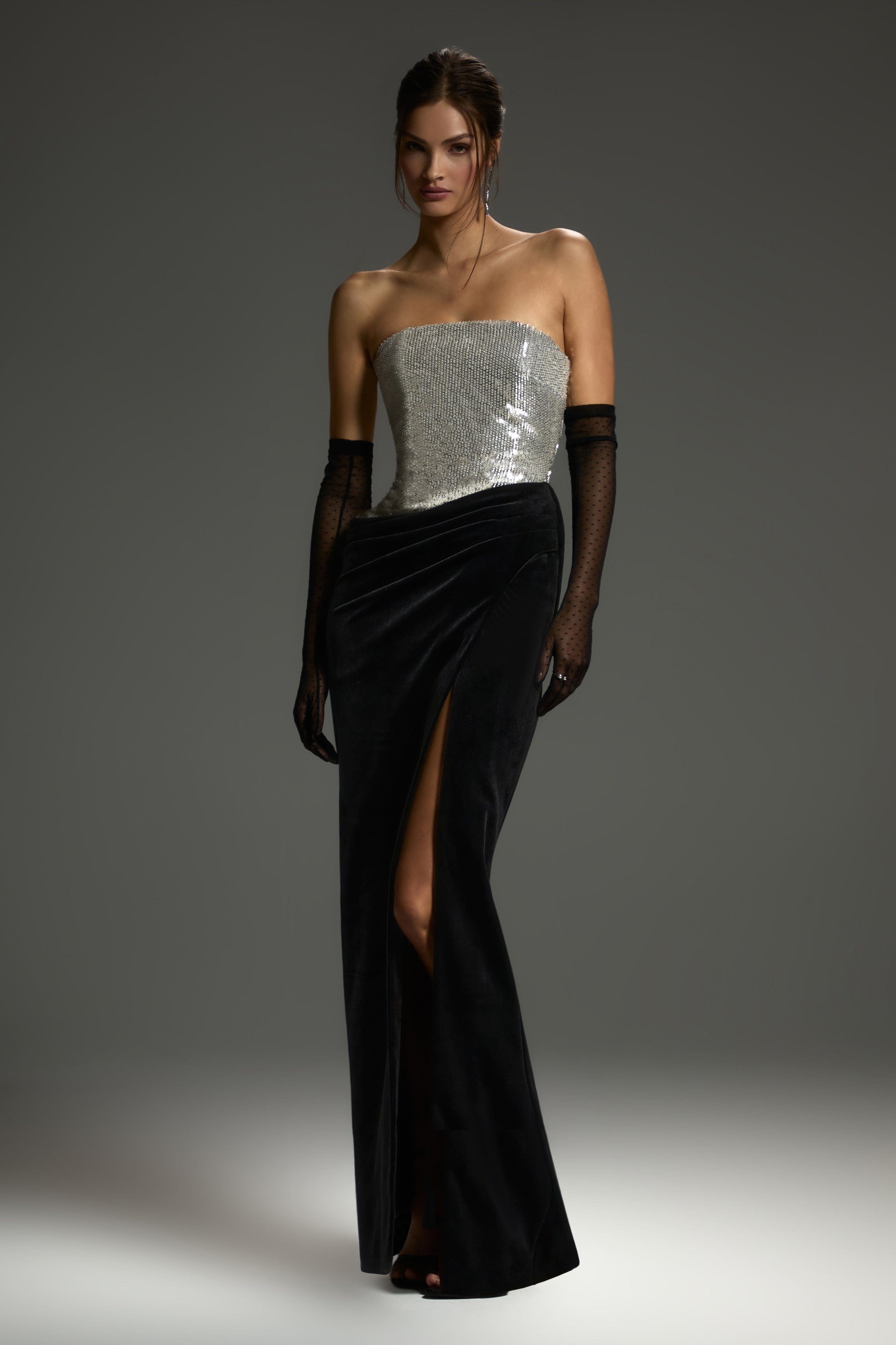 Samantha Silver Dress | NADINE MERABI Samantha Silver Dress | NADINE MERABI