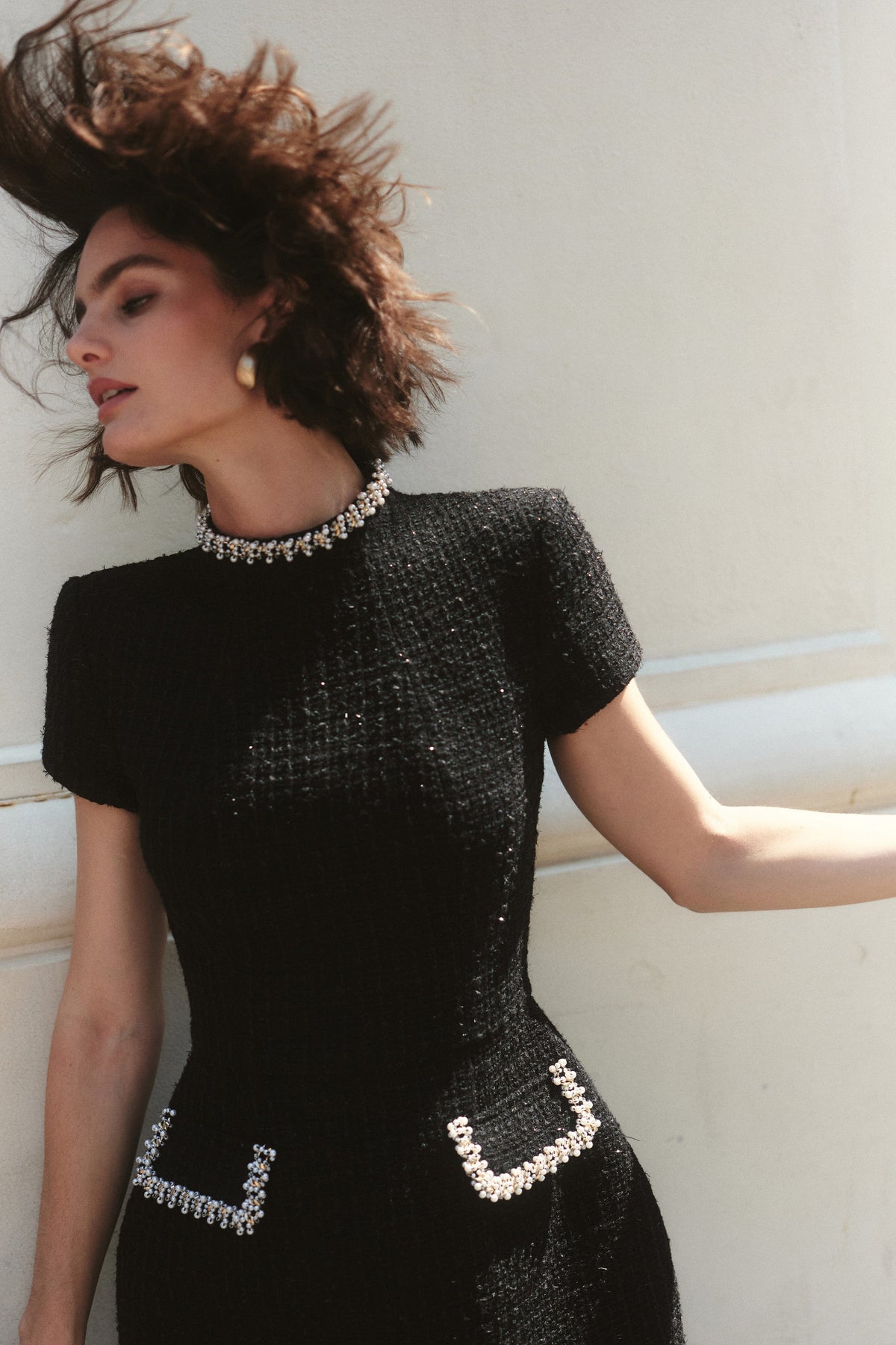 NADINE MERABI Dresses Simone Black Dress
