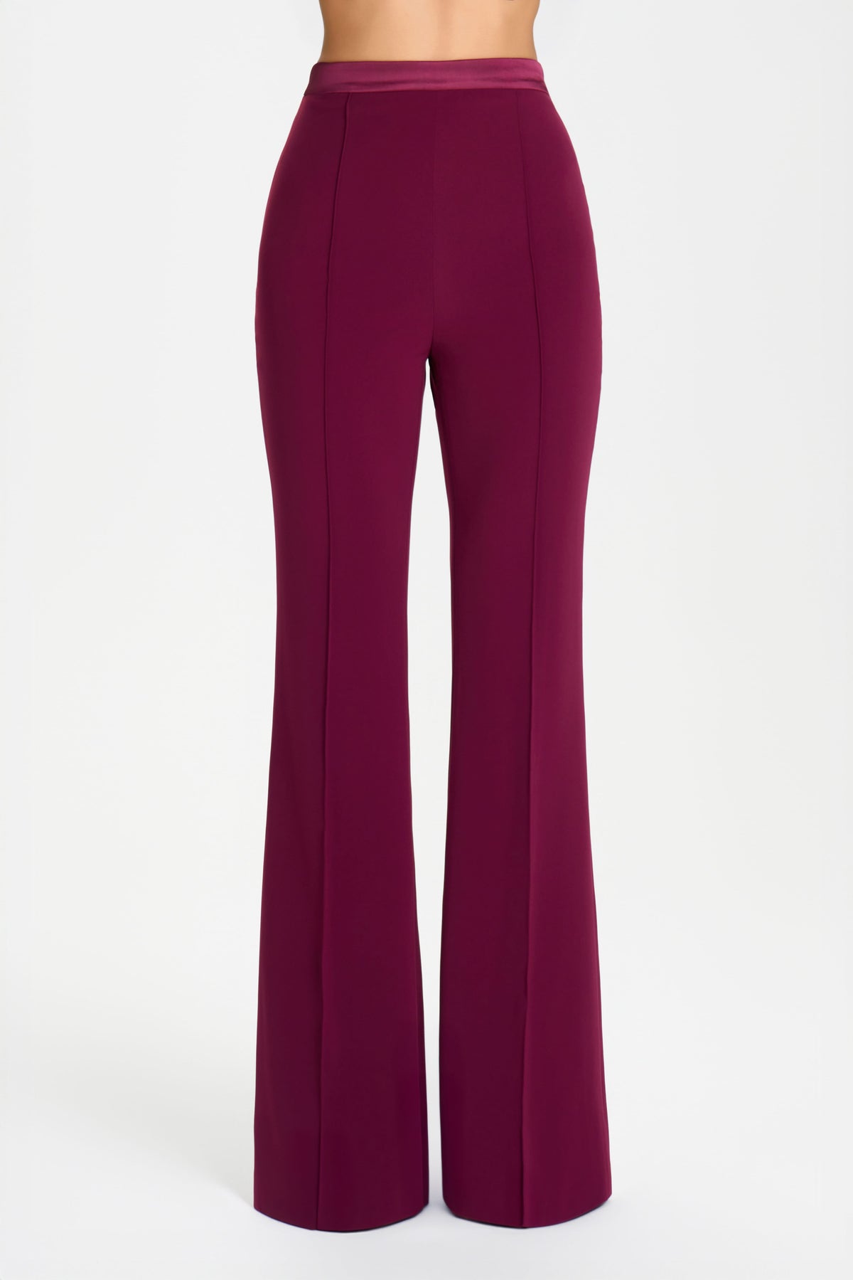 Charlotte Burgundy Trousers
