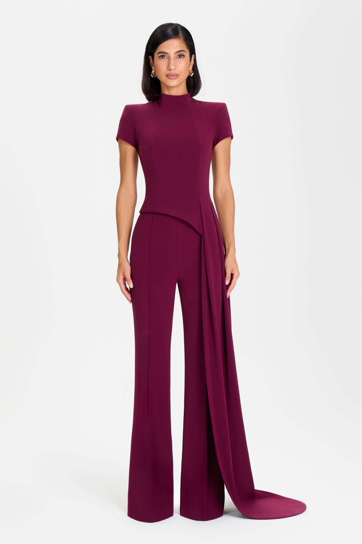 TROUSER Trousers CHARLOTTE BURGUNDY TROUSERS
