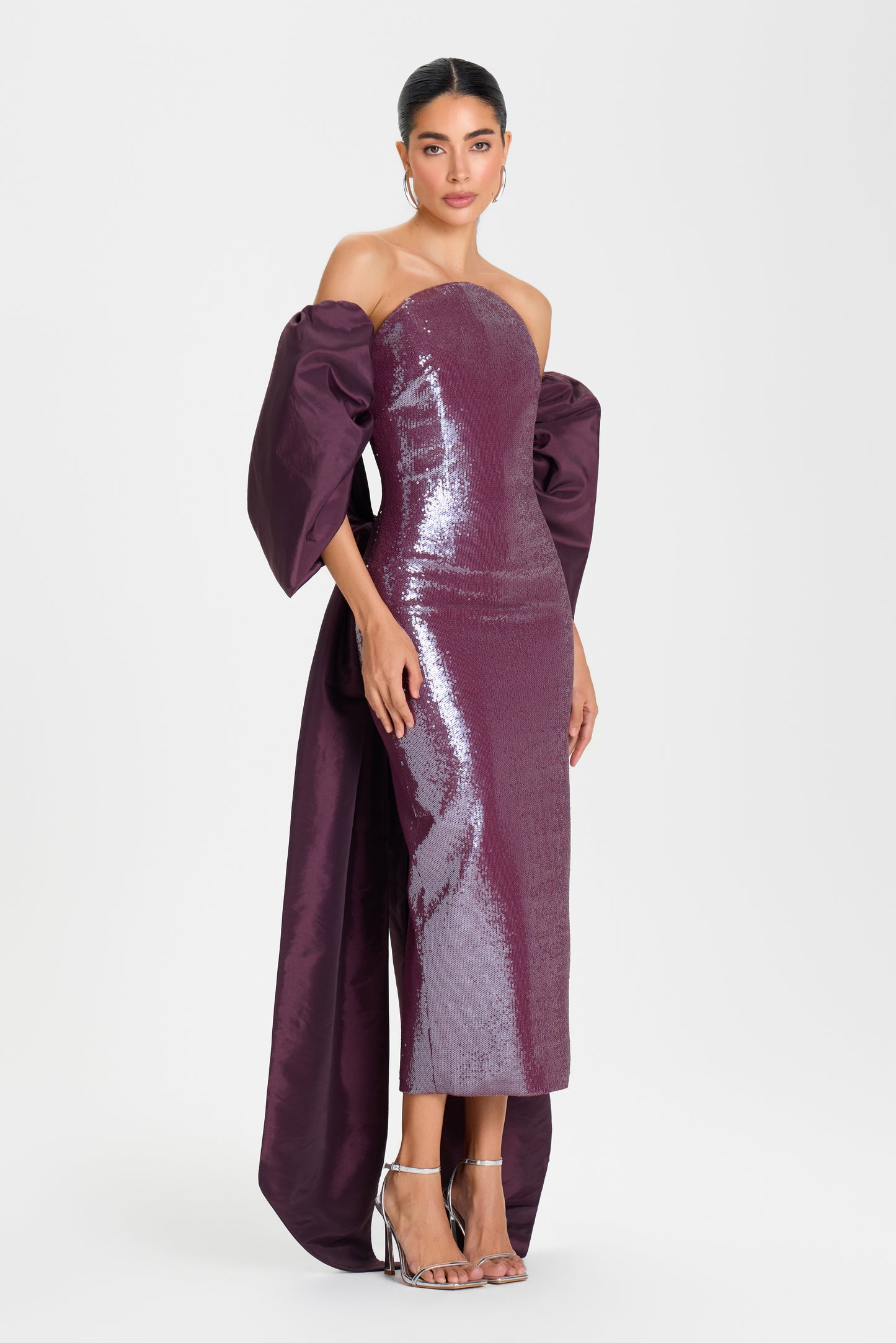 LAYLA BURGUNDY DRESS