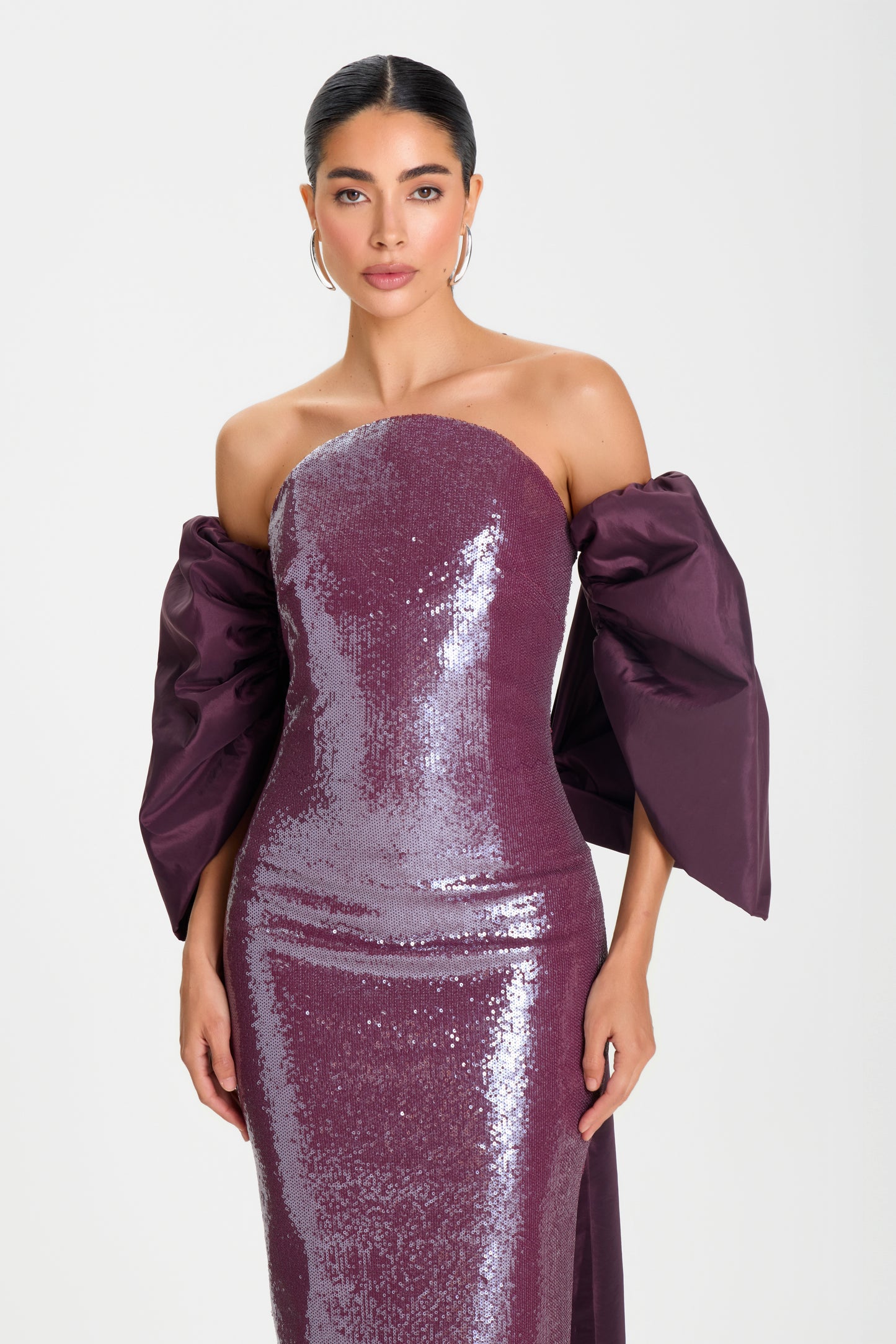 LAYLA BURGUNDY DRESS