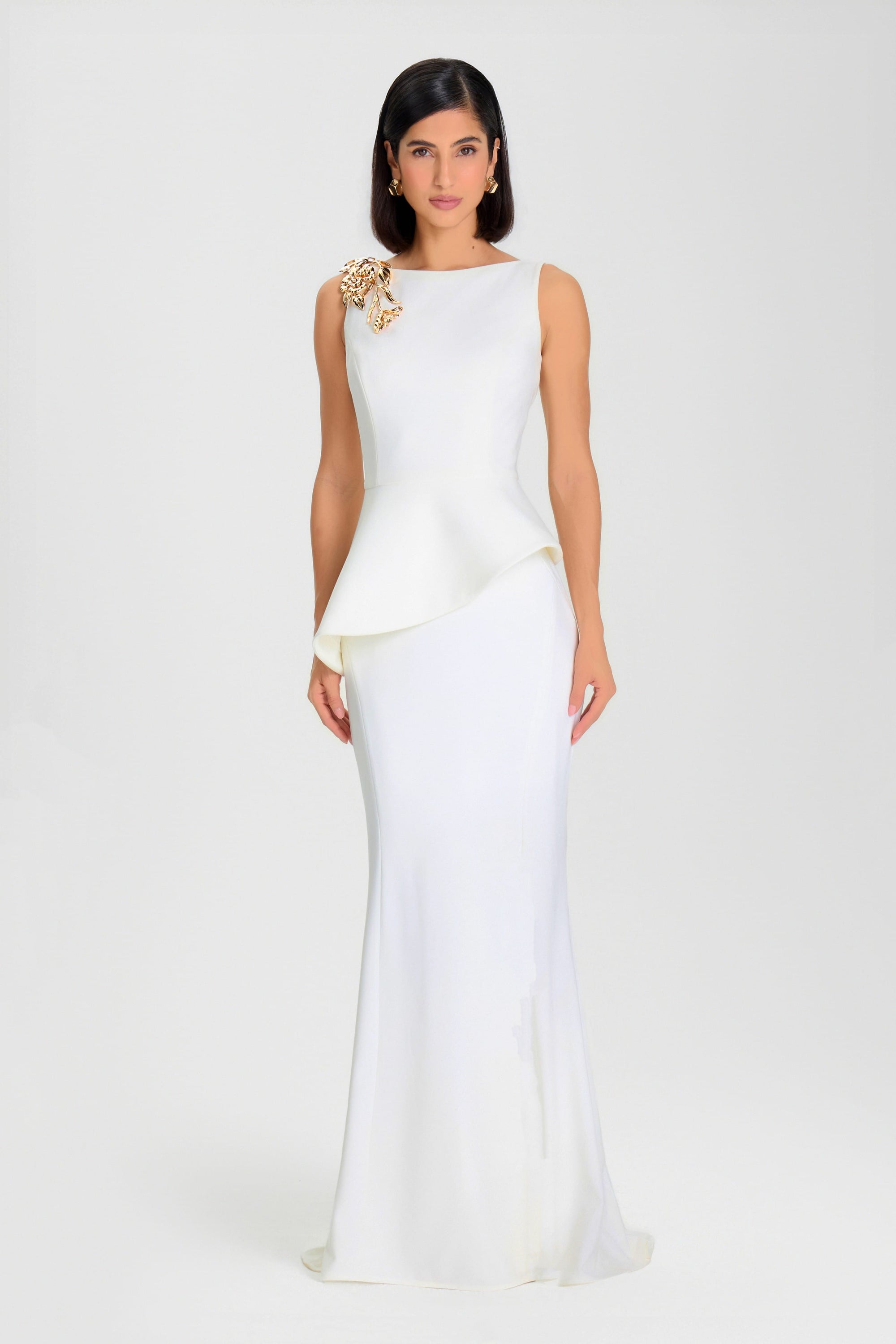 NADINE MERABI Skirts Carolina White Maxi Skirt