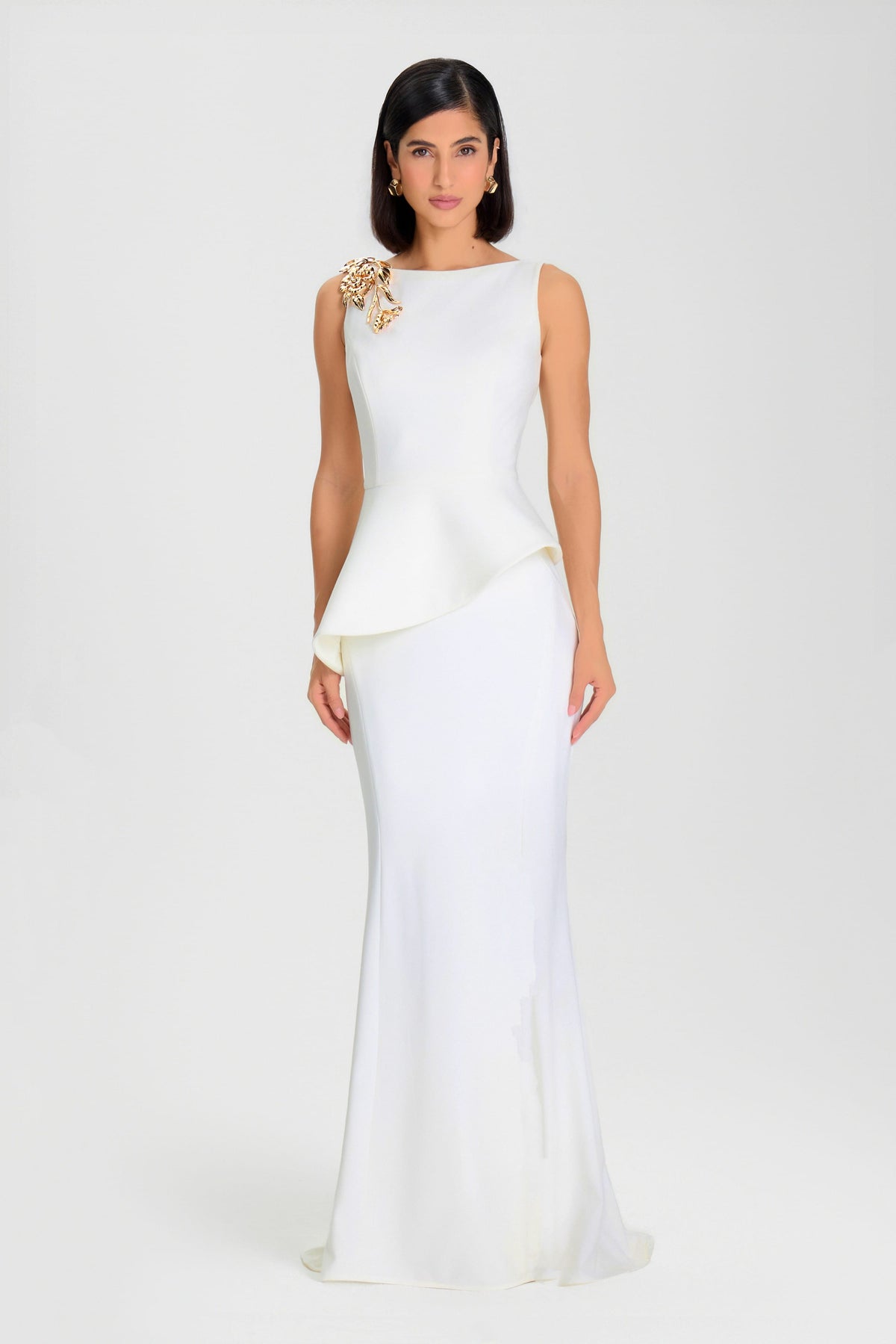 NADINE MERABI Skirts Carolina White Maxi Skirt