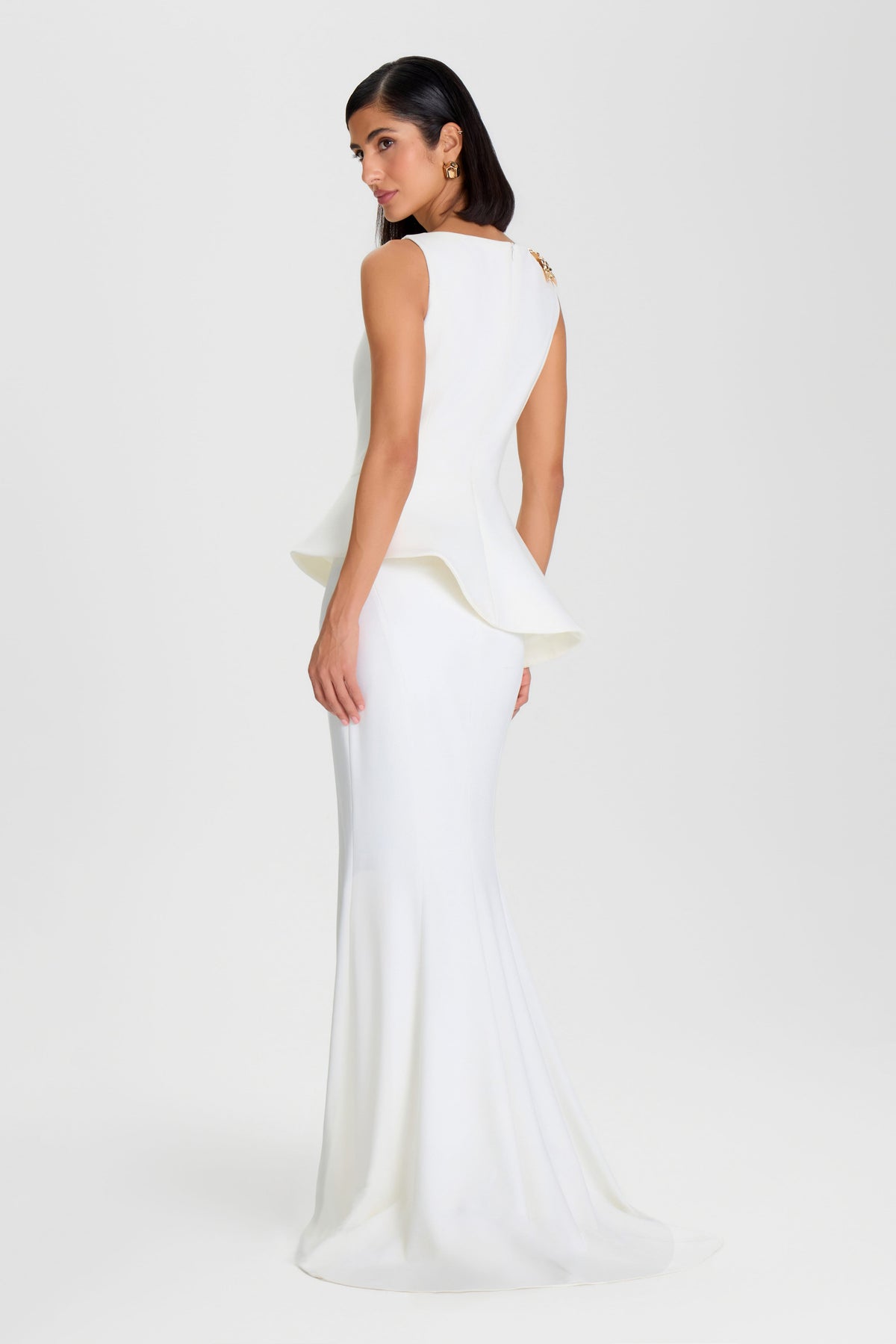 NADINE MERABI Skirts Carolina White Maxi Skirt