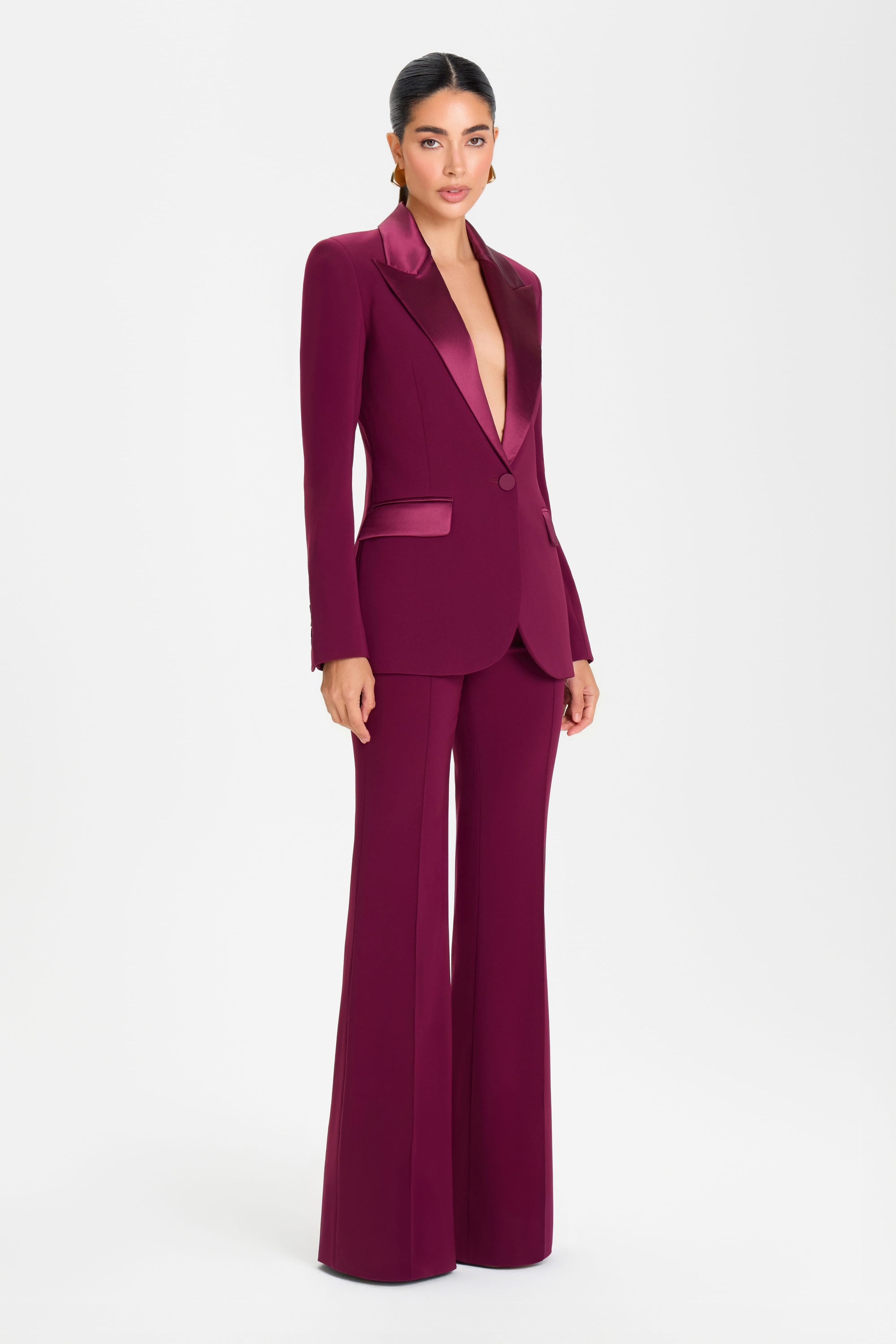 BLAZER jackets NATASHA BURGUNDY BLAZER