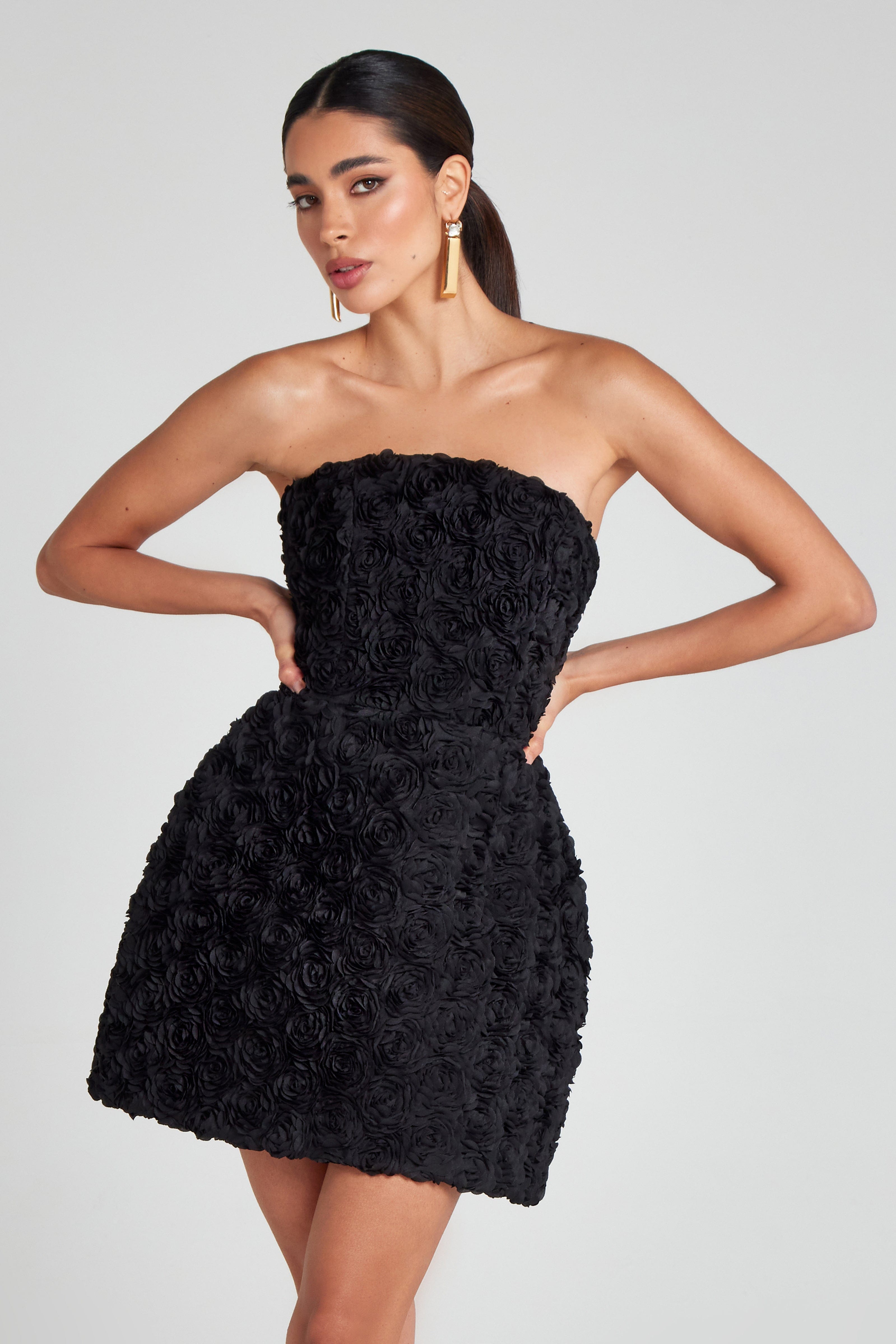 Maisy Black Dress | NADINE MERABI