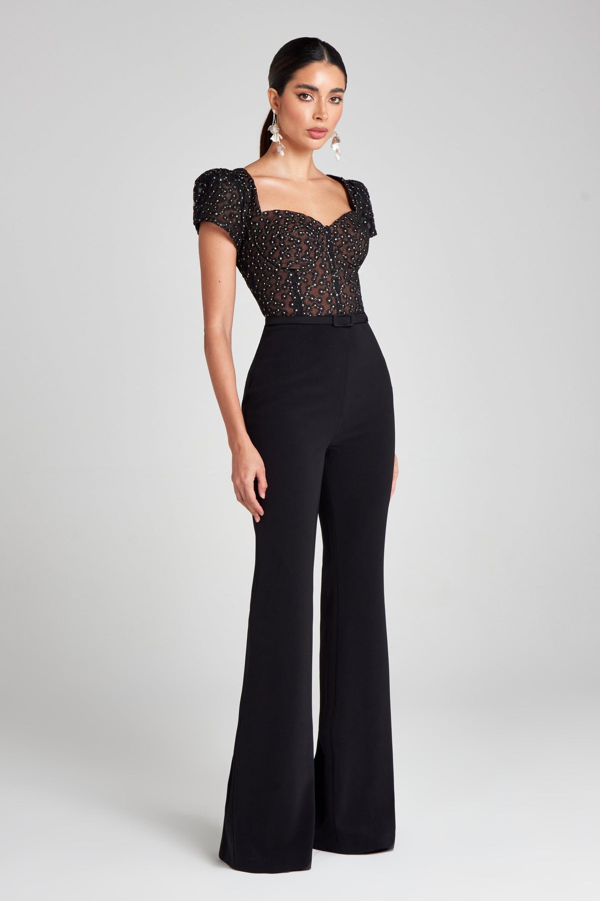 NADINE MERABI Jumpsuits Tamara Black Jumpsuit