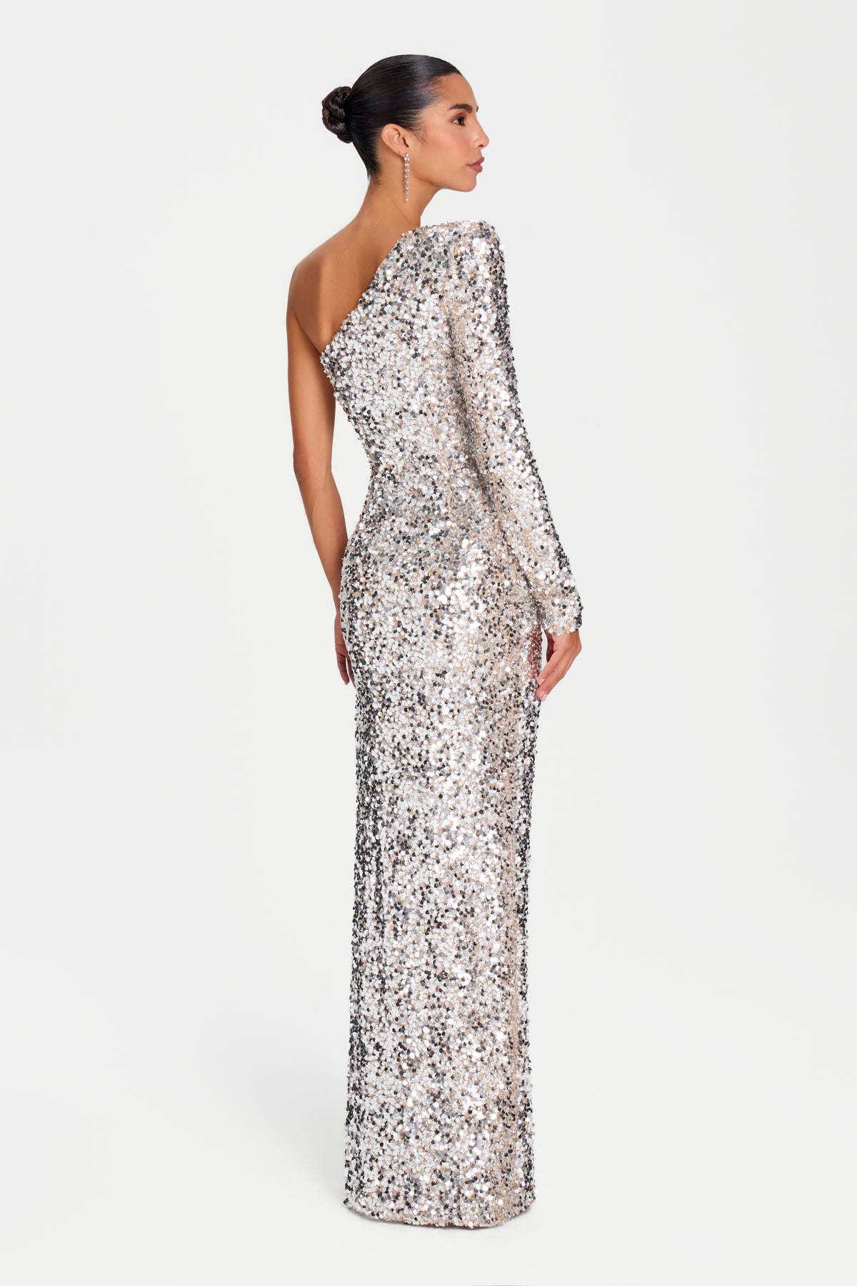 CLAUDIA SILVER DRESS