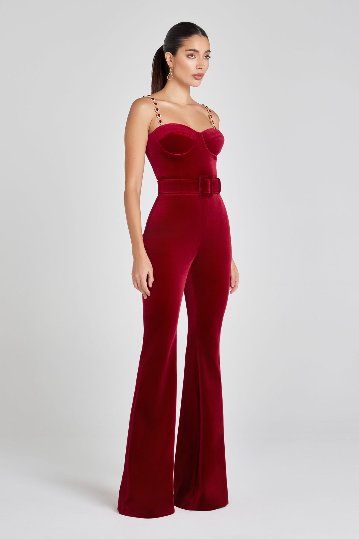 NADINE MERABI Jumpsuits Harley Red Jumpsuit