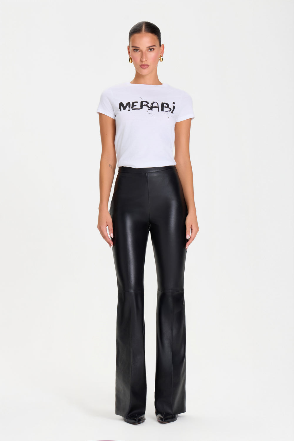 MERABI WHITE LOGO T-SHIRT
