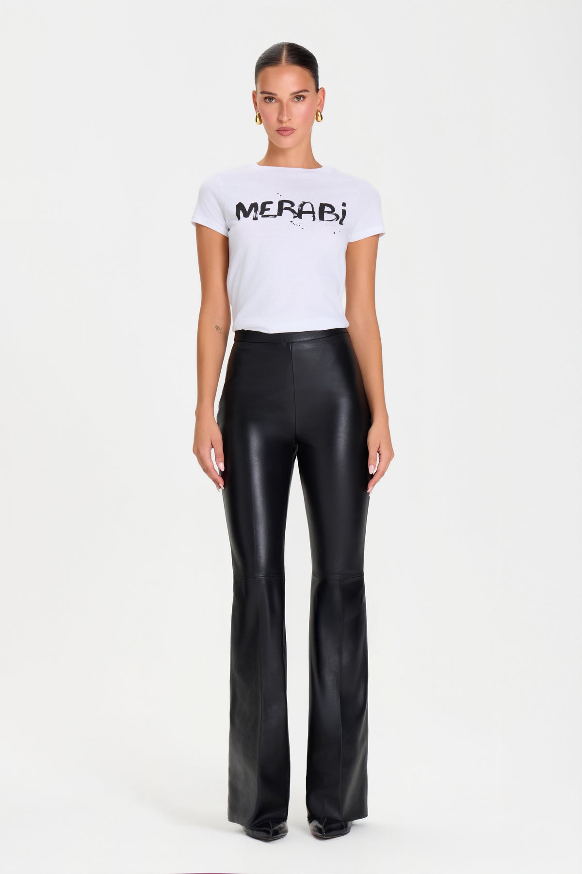MERABI WHITE LOGO T-SHIRT
