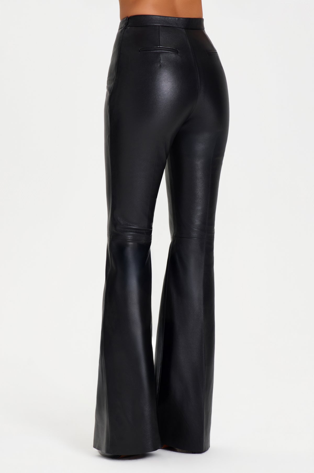 JESSIE BLACK LEATHER TROUSERS