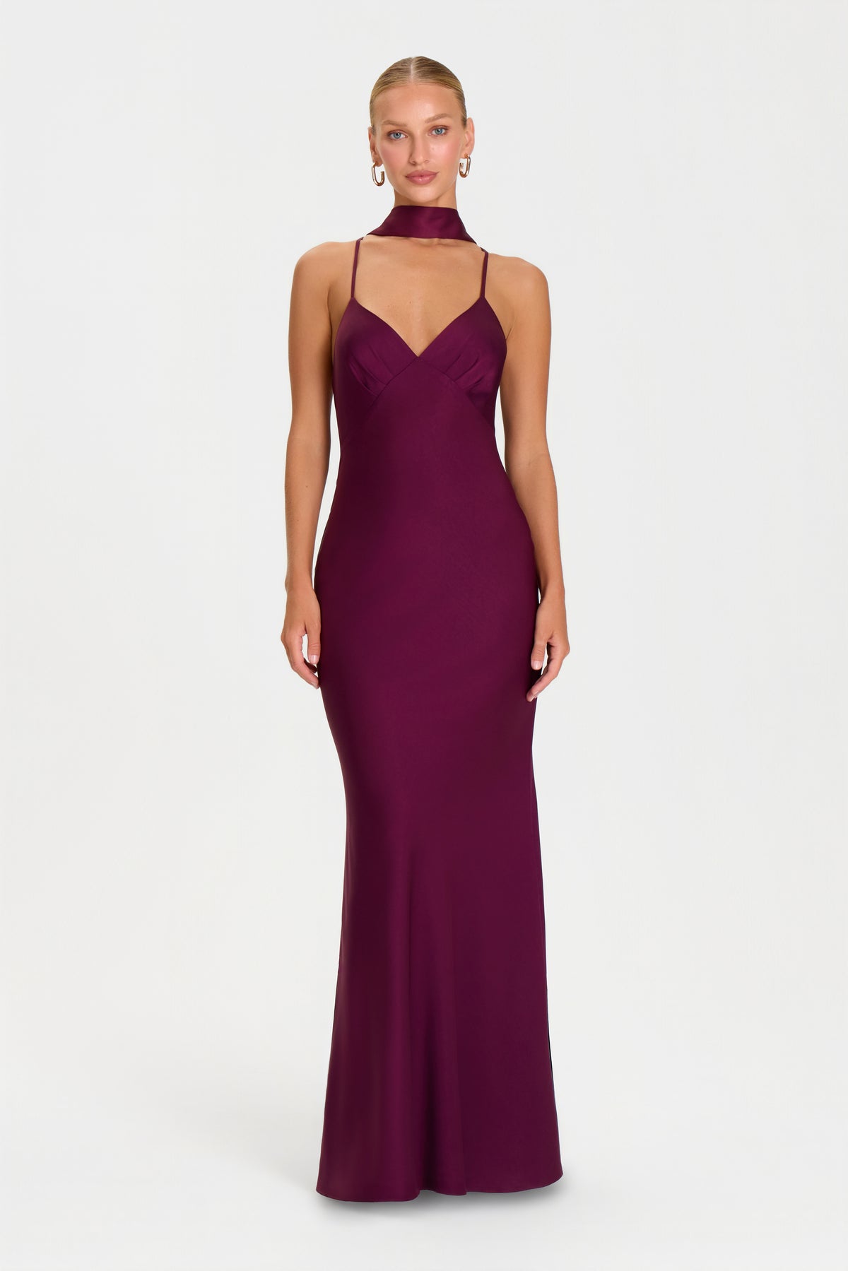 MADISON BURGUNDY DRESS