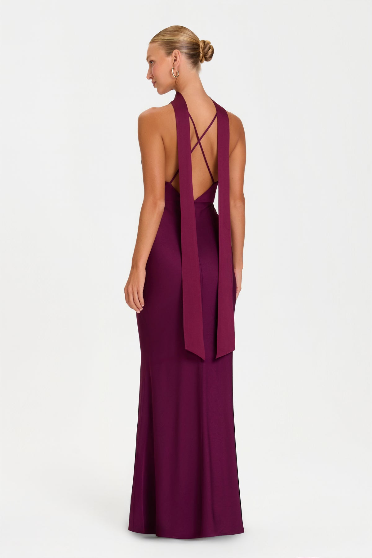 MADISON BURGUNDY DRESS