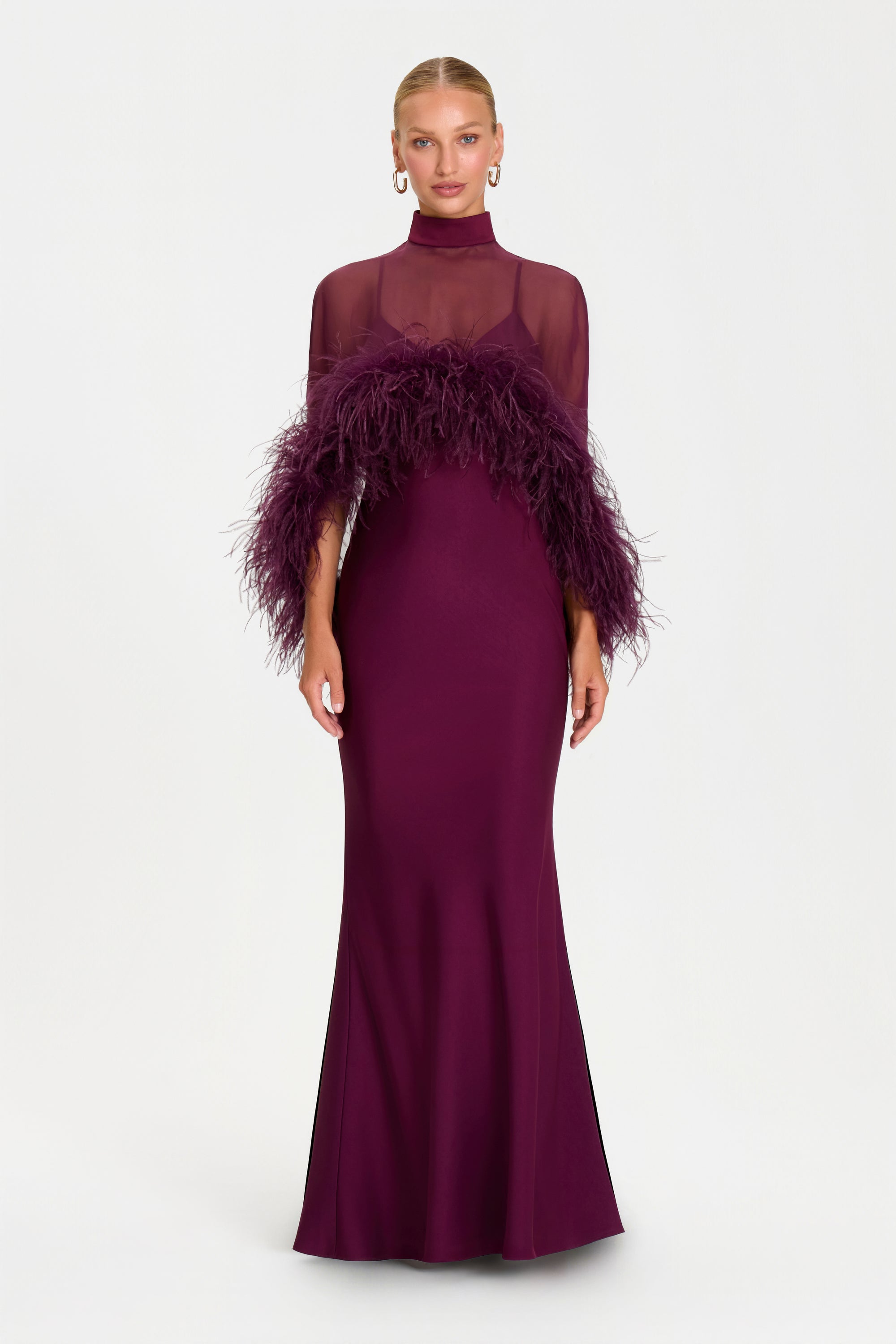 MADISON BURGUNDY DRESS