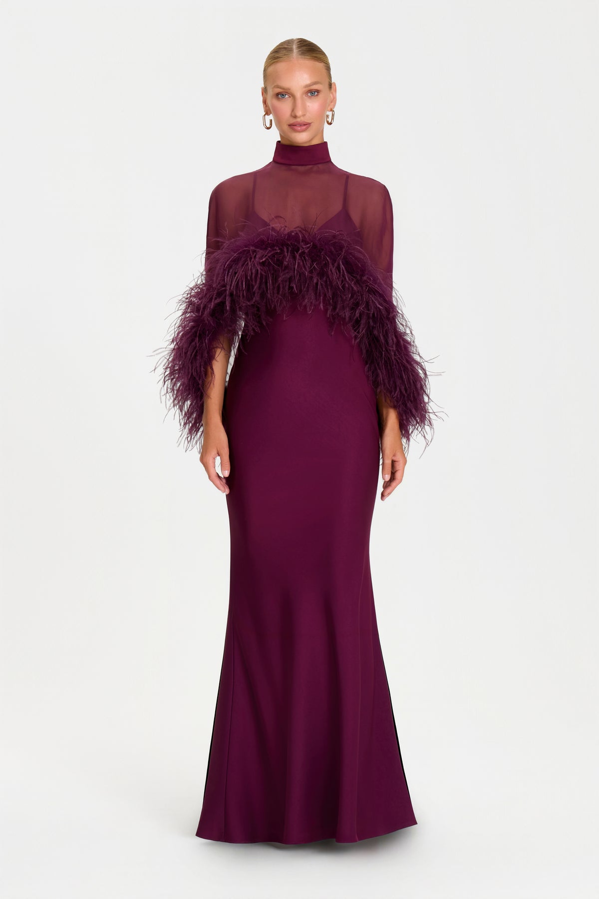 MADISON BURGUNDY DRESS