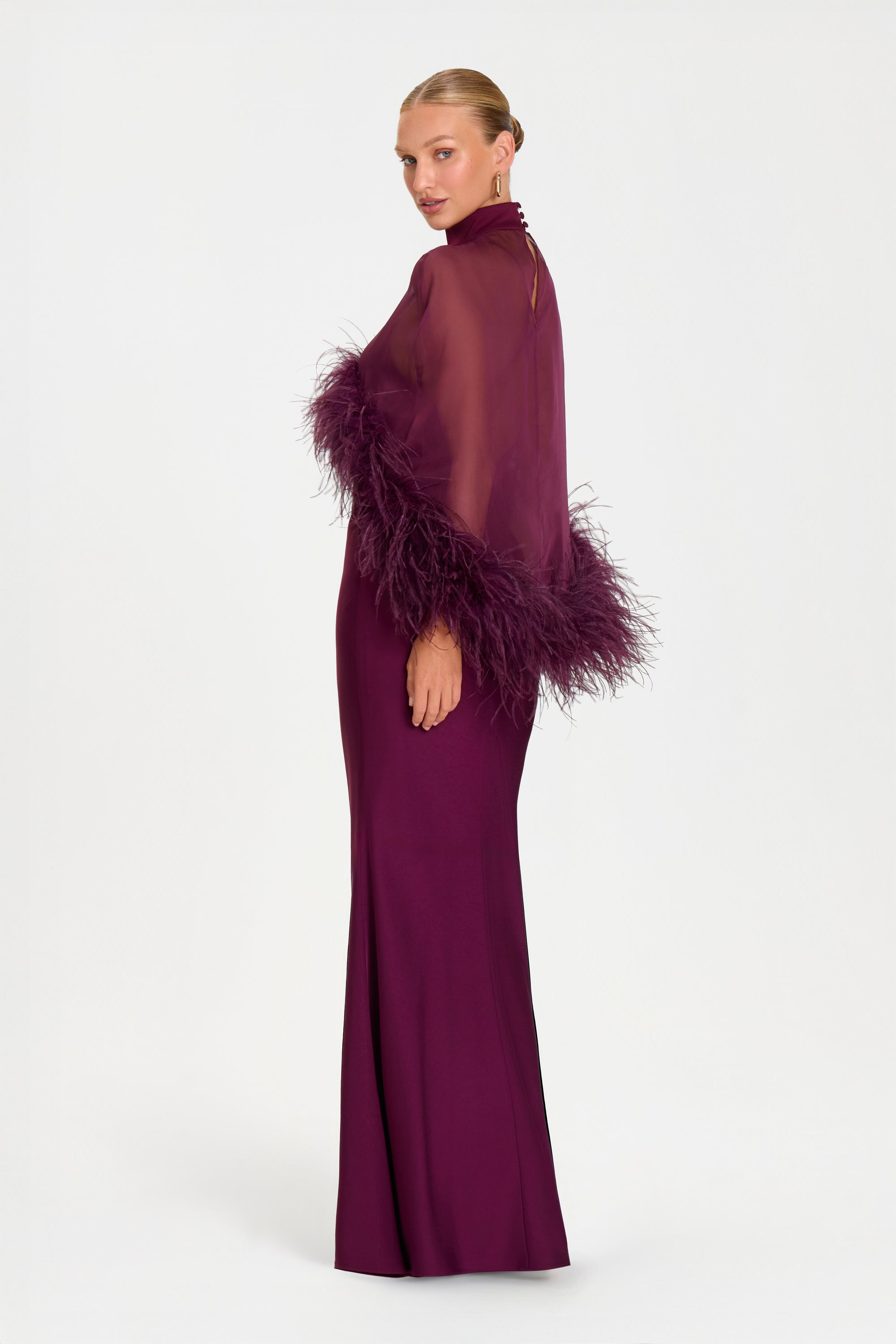 MADISON BURGUNDY DRESS