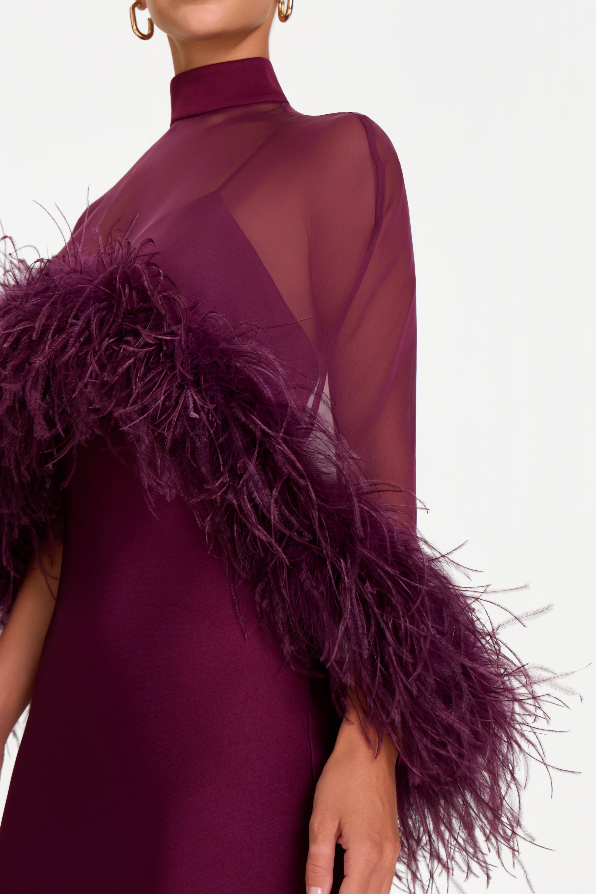 MADISON BURGUNDY DRESS