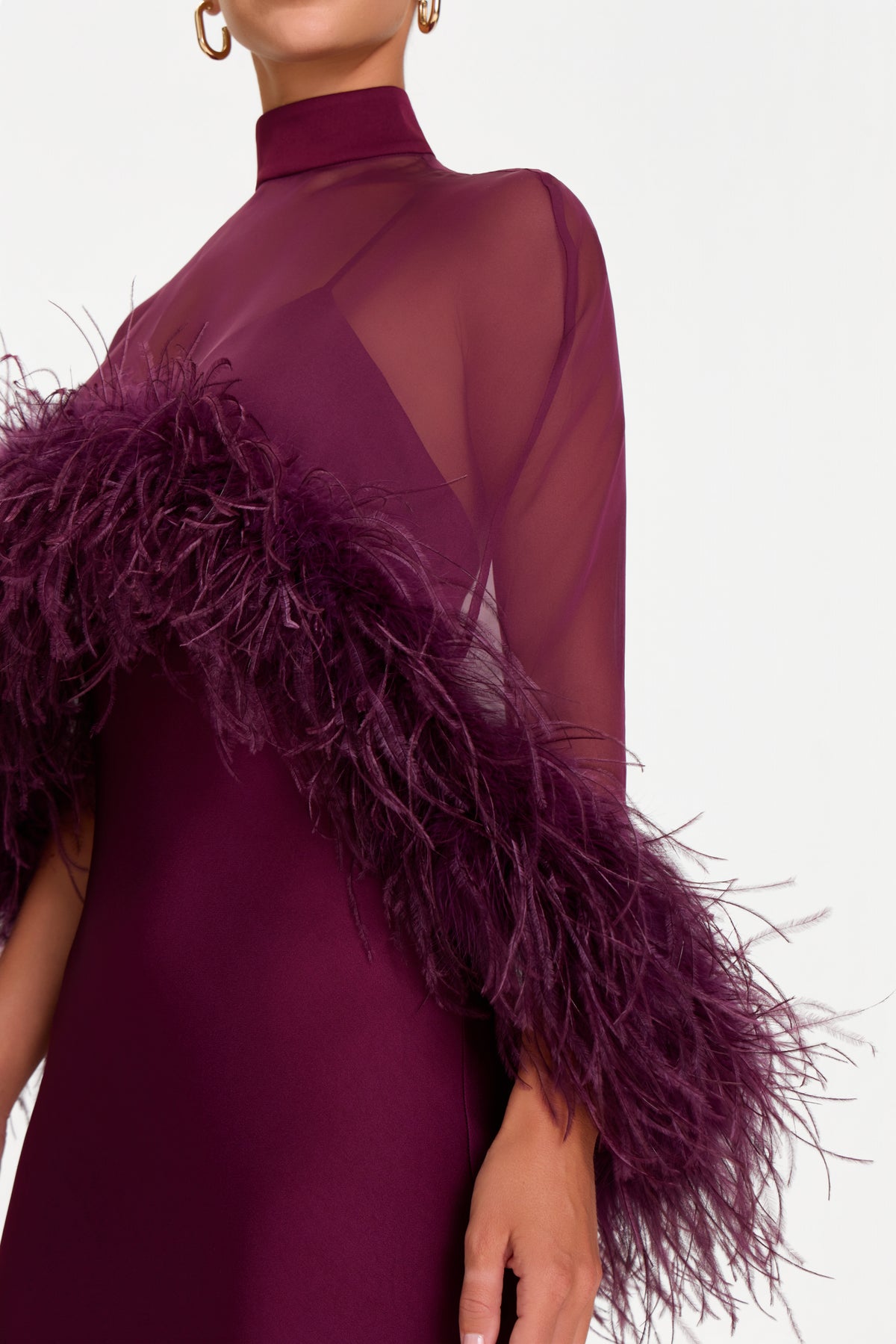 MADISON BURGUNDY DRESS