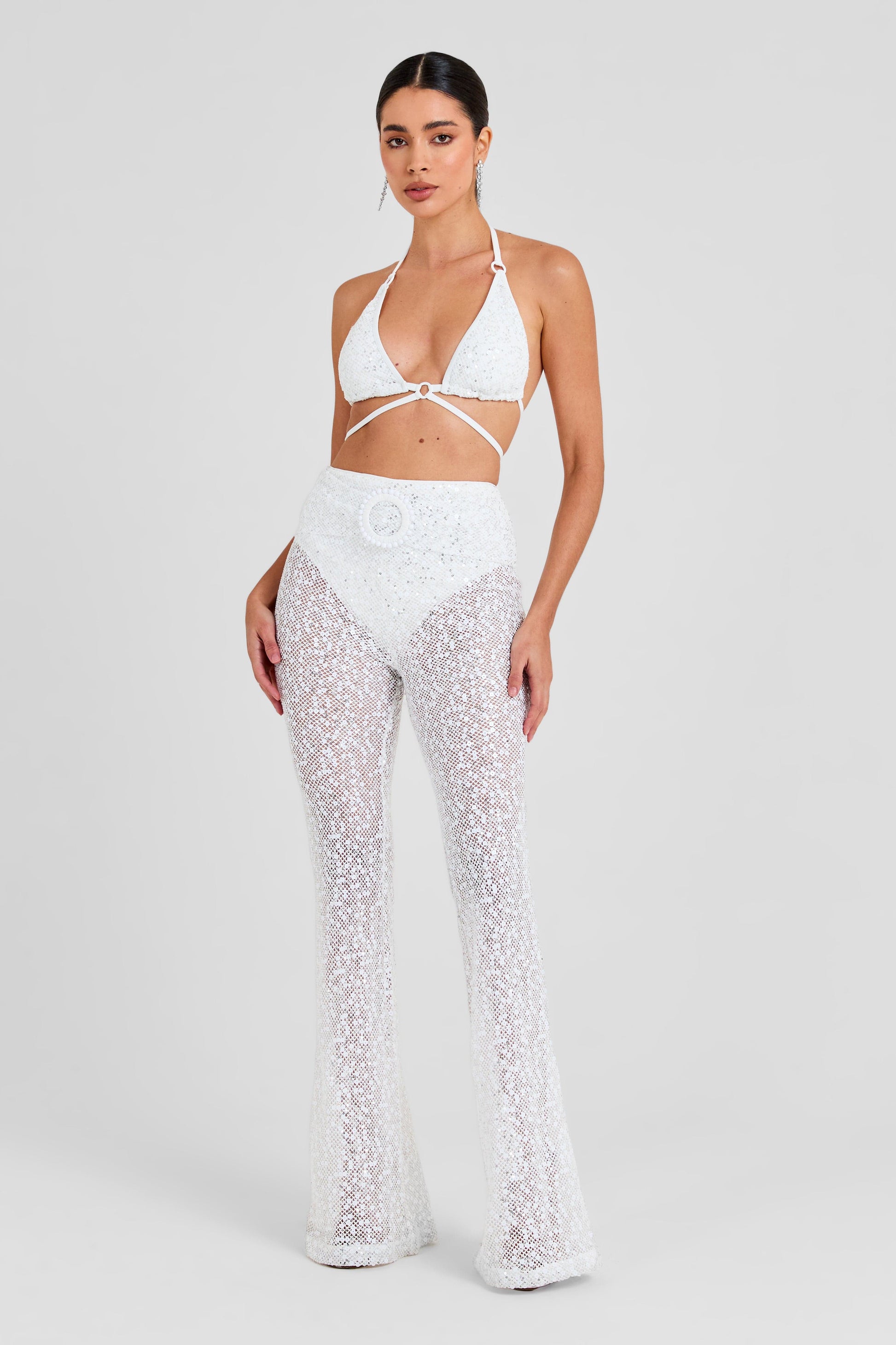 NADINE MERABI Trousers Adele White Trousers