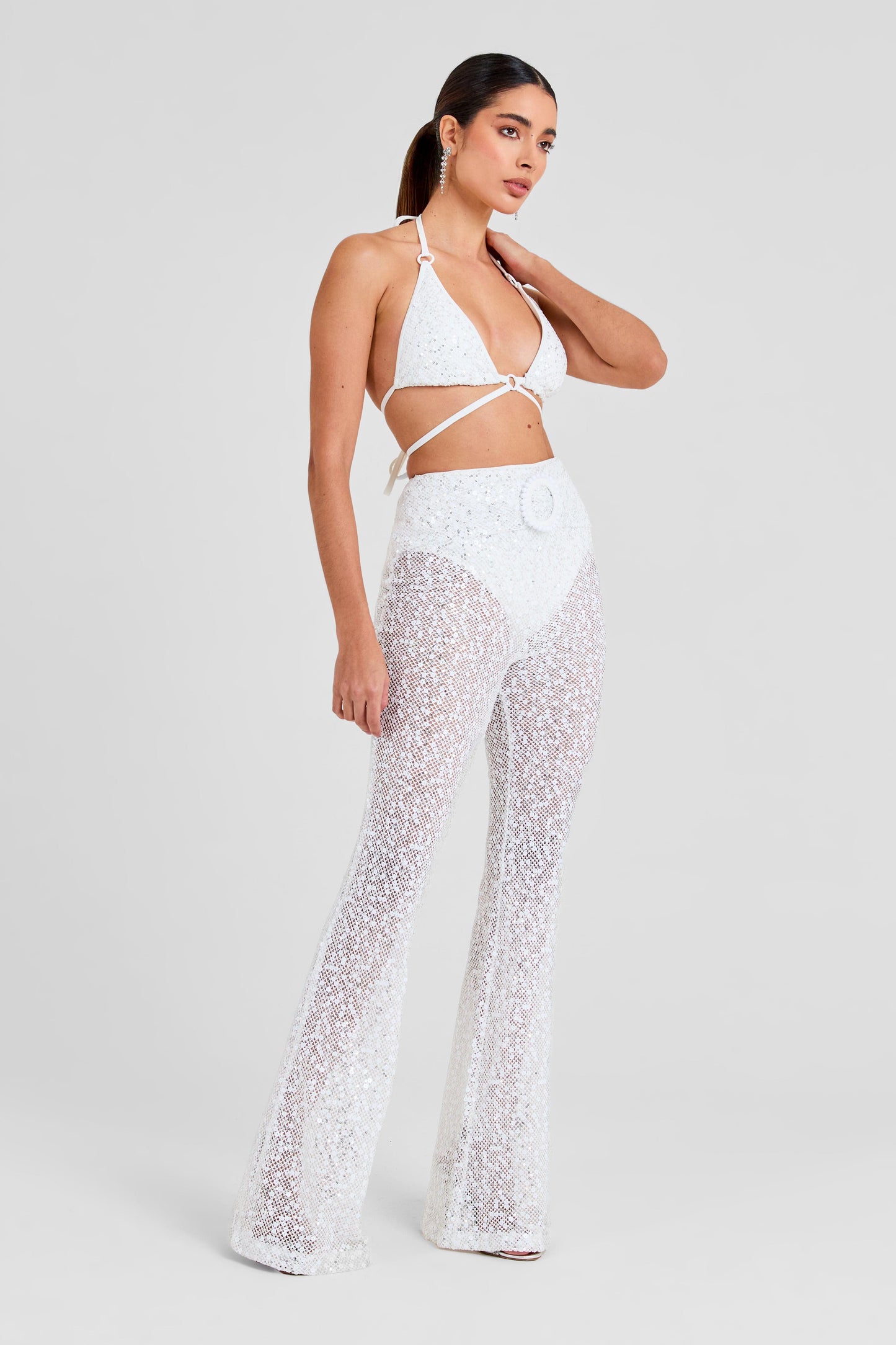 NADINE MERABI Trousers Adele White Trousers