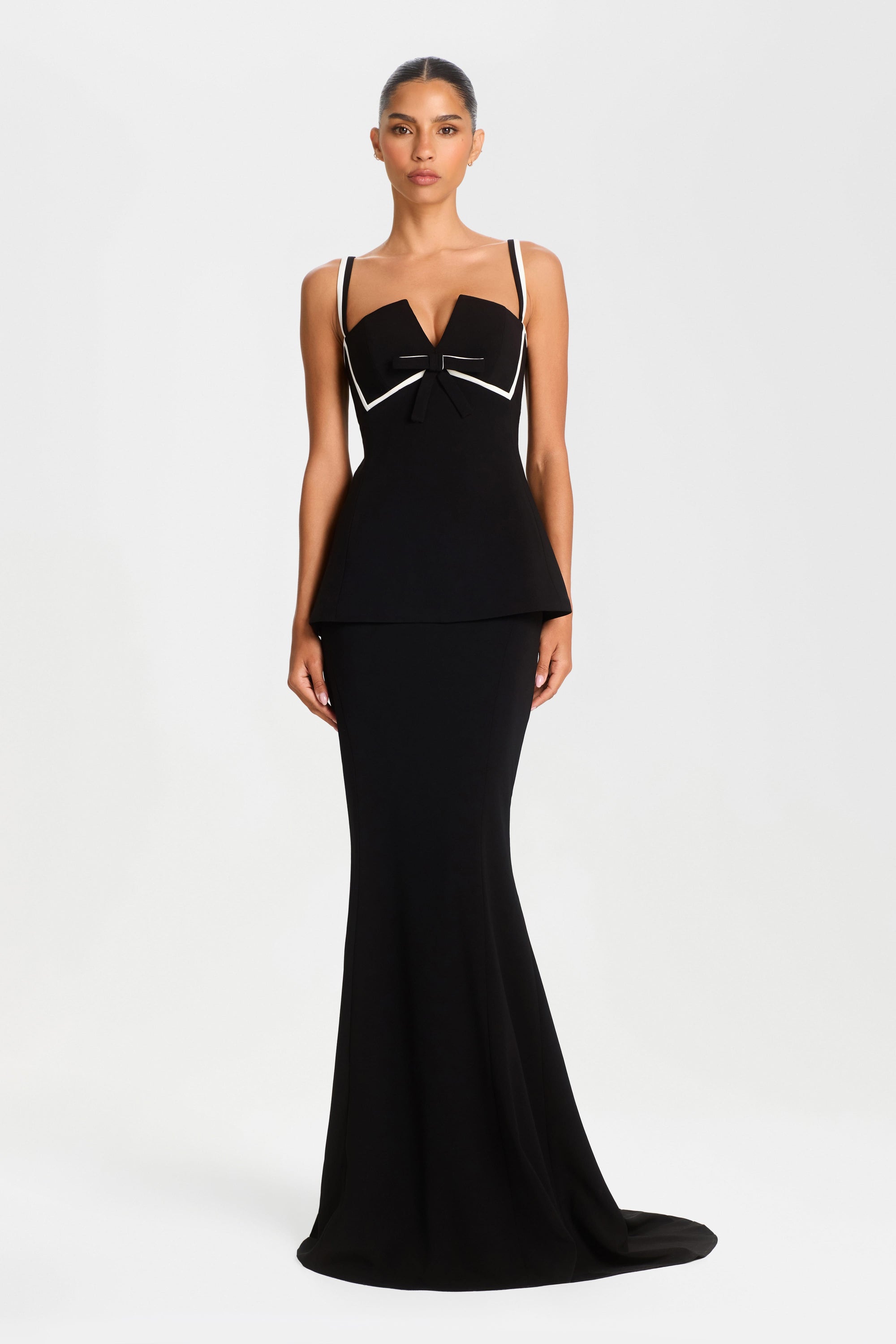 NADINE MERABI Skirts Carolina Black Maxi Skirt