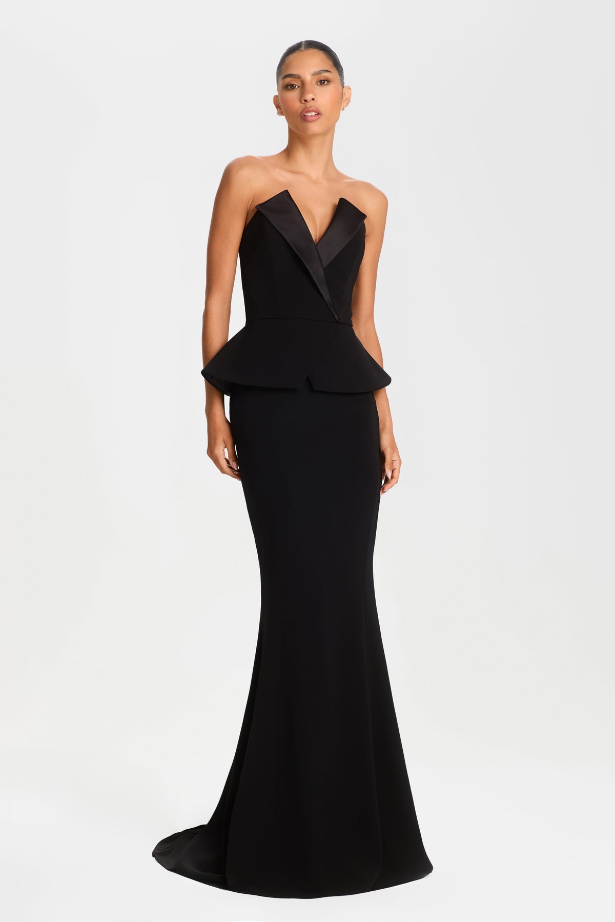 NADINE MERABI Skirts Carolina Black Maxi Skirt