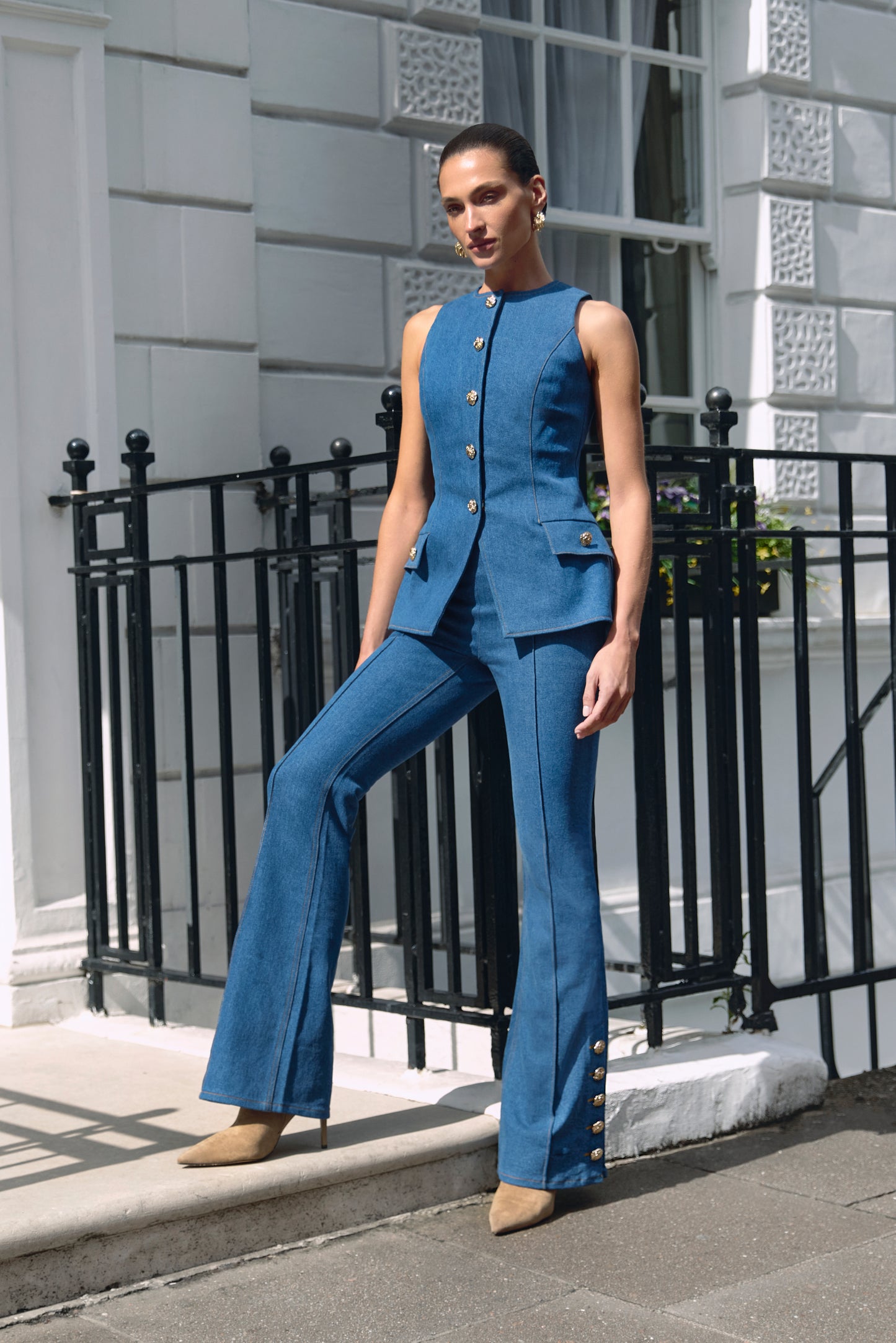Kendra Light Denim Trousers