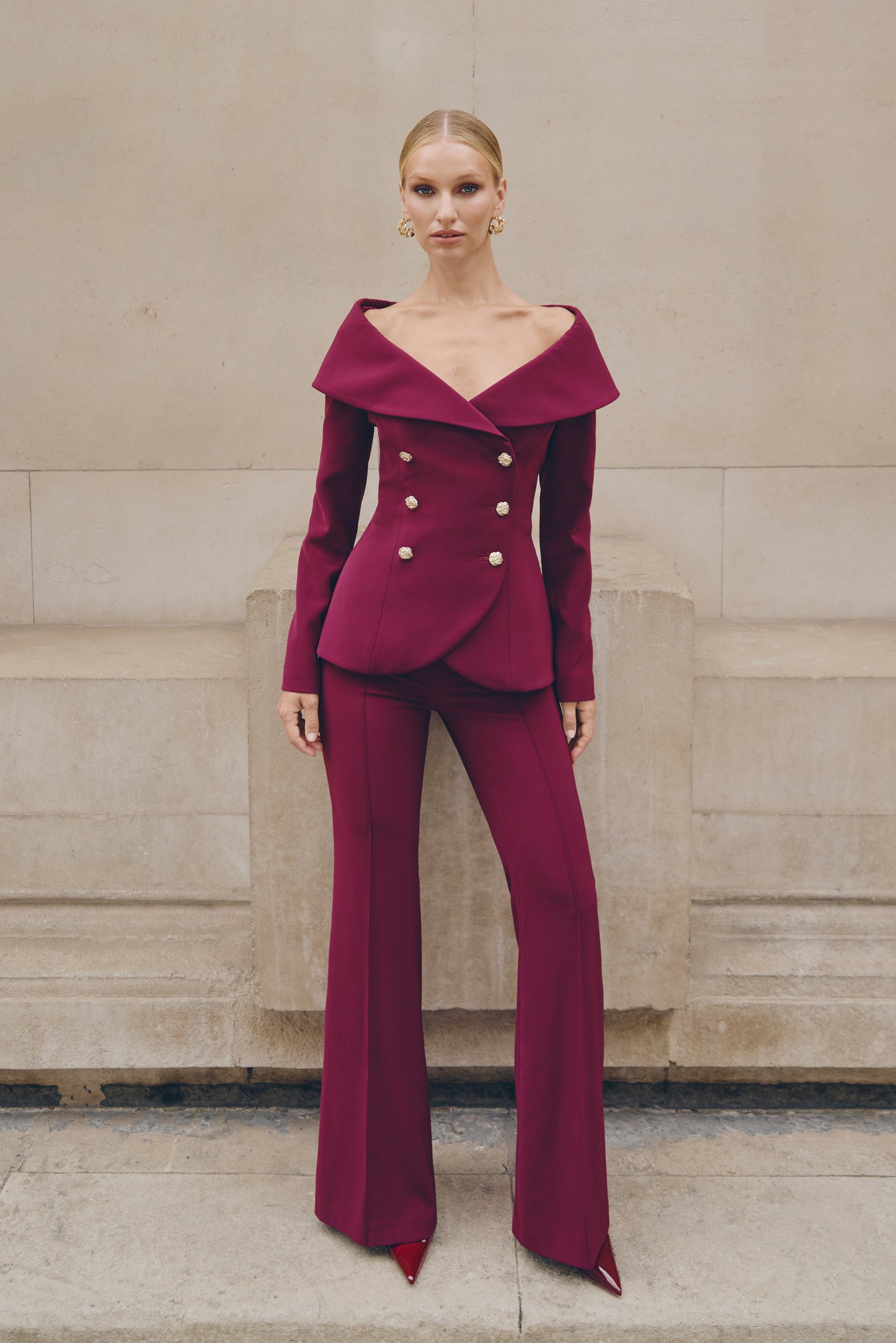 ABIGAIL BURGUNDY TOP