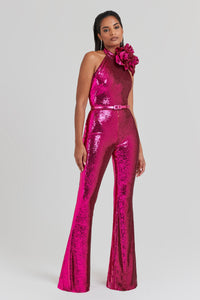 Cecille Hot Pink Jumpsuit