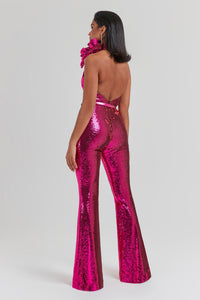 Cecille Hot Pink Jumpsuit