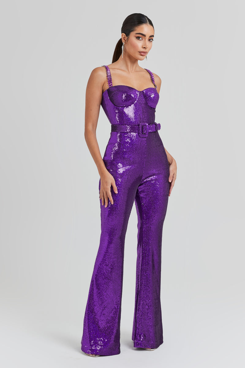 Sabrina Purple Jumpsuit