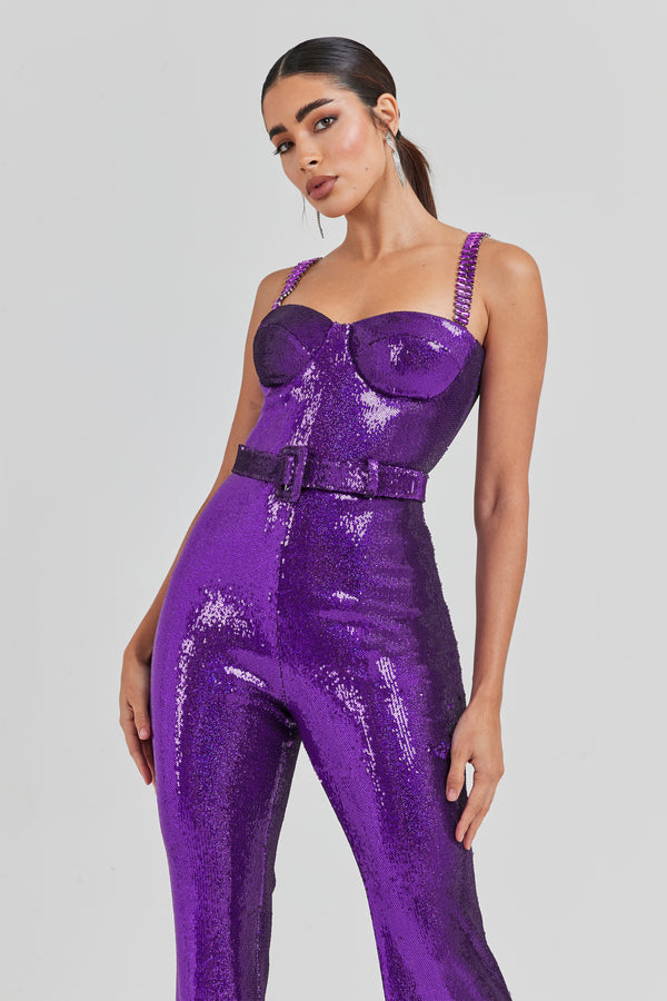 Sabrina Purple Jumpsuit