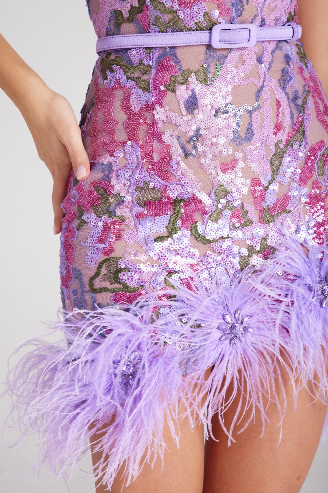 NADINE MERABI Dresses Isla Purple Dress