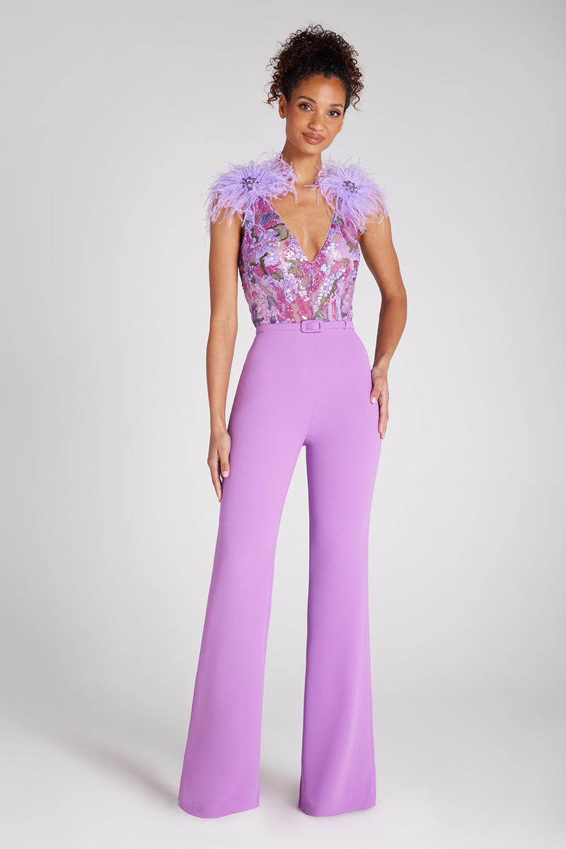 Mauve hot sale jumpsuit wedding