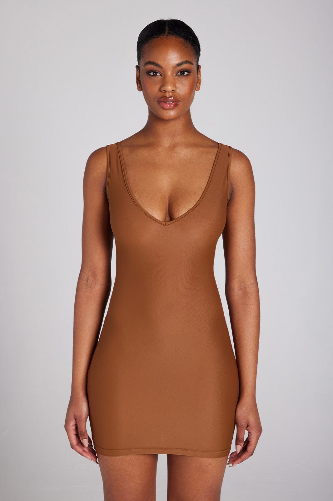 NADINE MERABI M / Dark Nude Straight Slip
