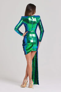Gigi Iridescent Green Dress