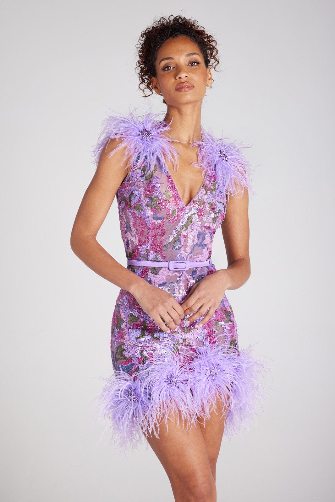 NADINE MERABI Dresses Isla Purple Dress