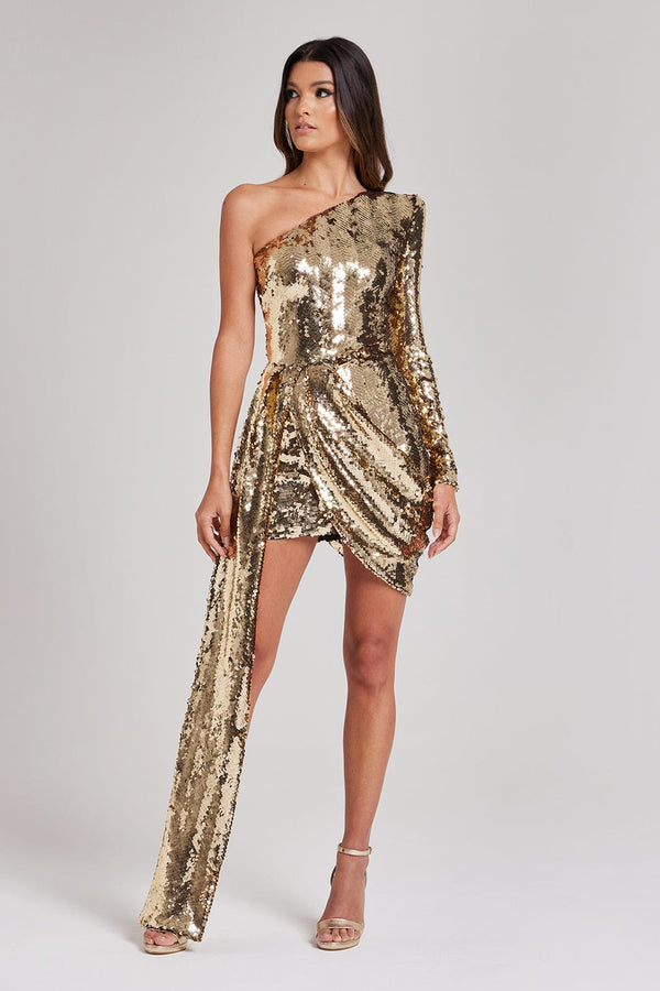 Celina Gold Dress