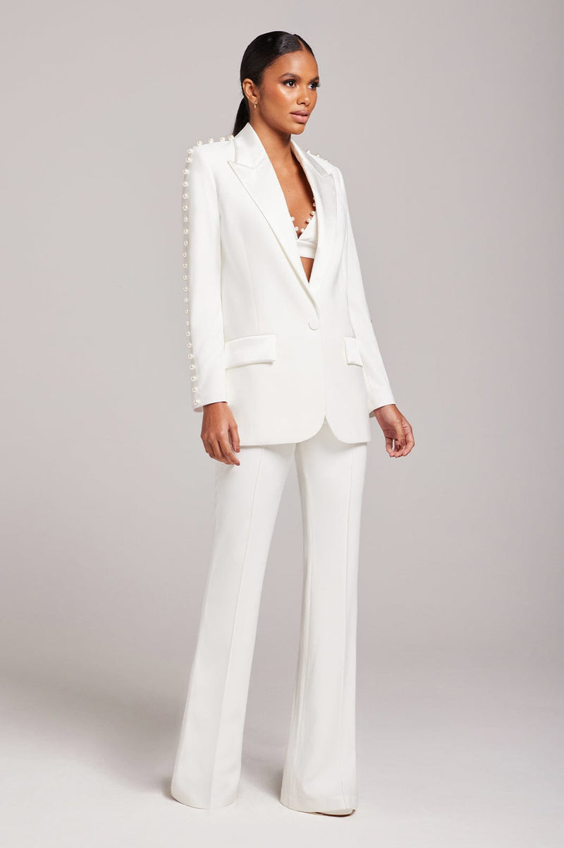 Charlotte White Blazer | Blazer | NADINE MERABI